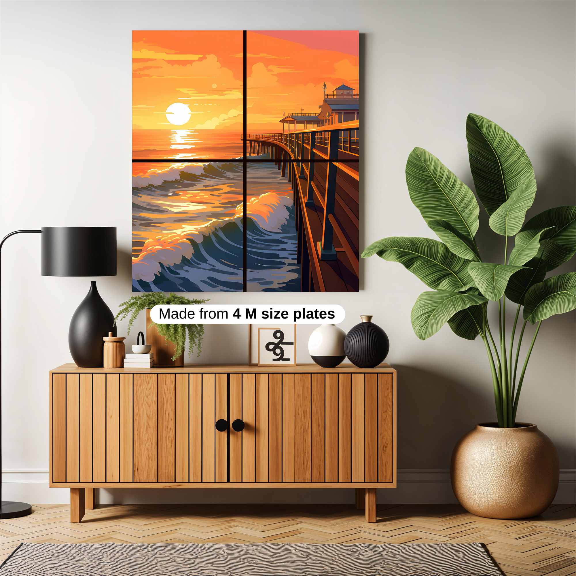 Sunset Serenity Safe Wall Magnetic / M