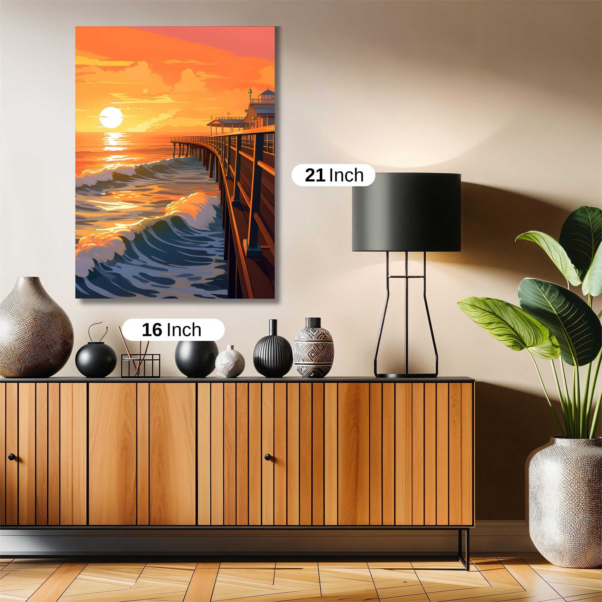 Sunset Serenity Safe Wall Magnetic / M