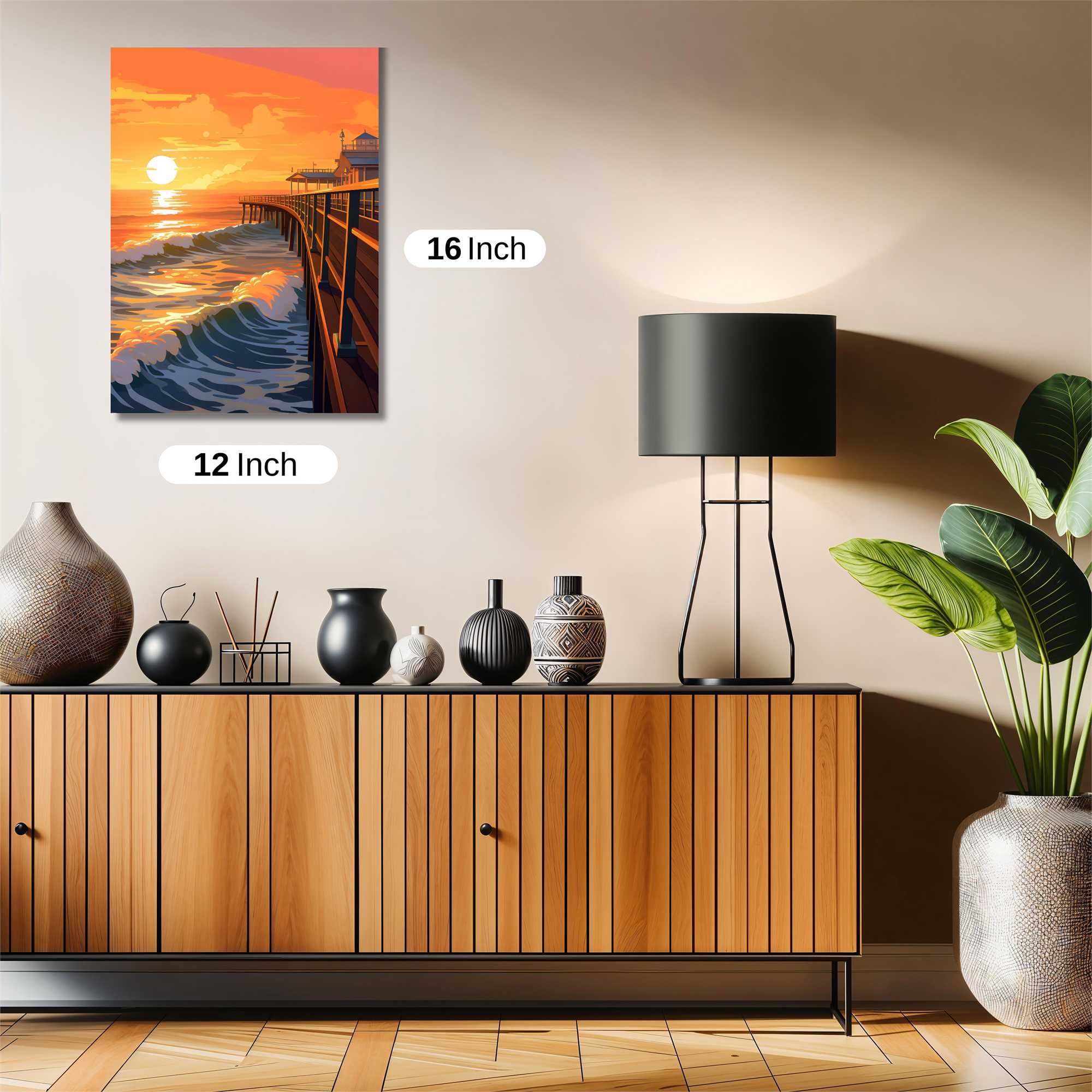 Sunset Serenity Safe Wall Magnetic / M
