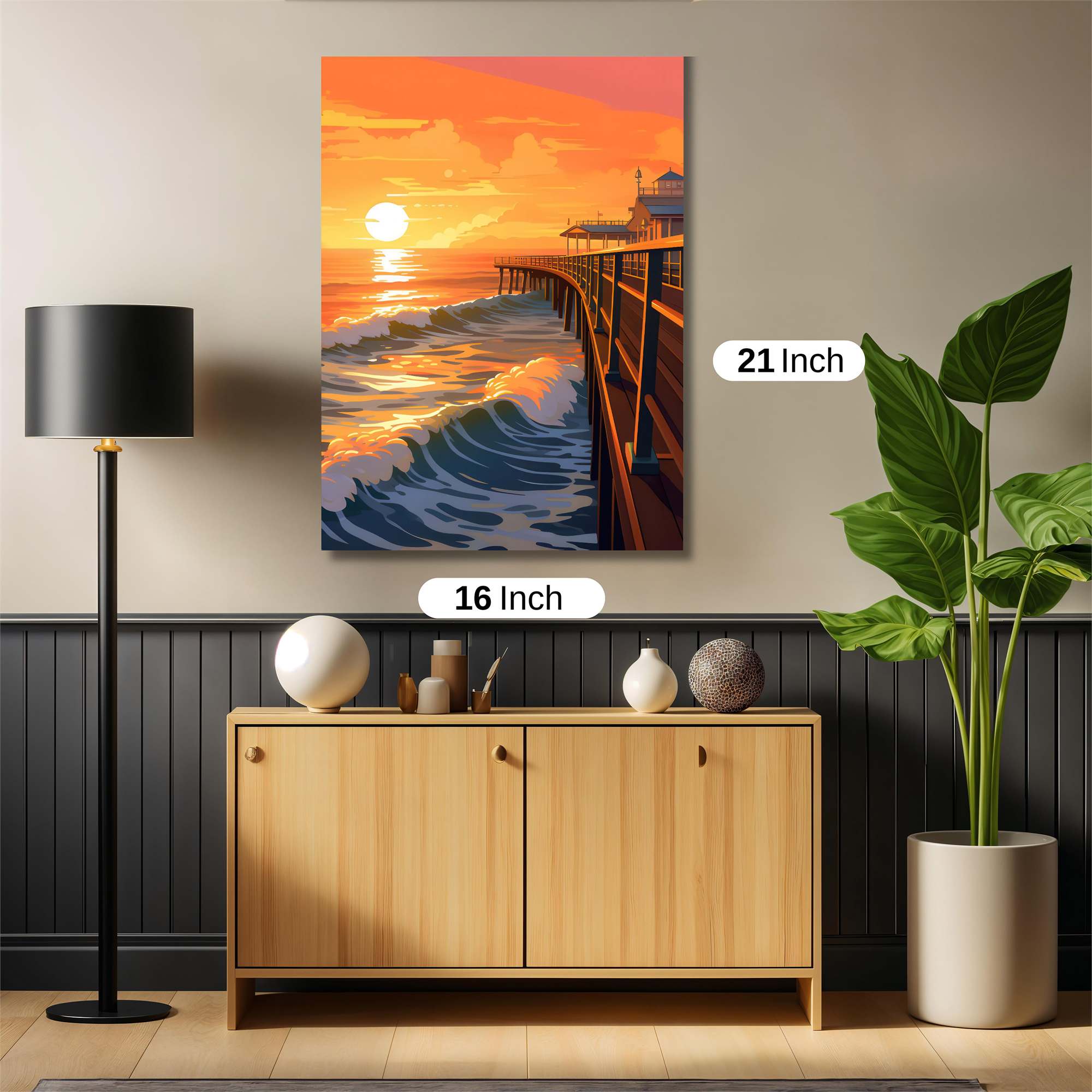 Sunset Serenity Safe Wall Magnetic / M