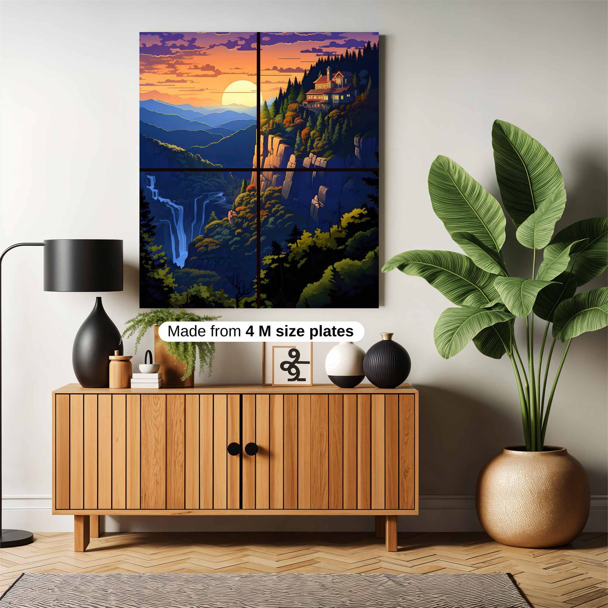 Sunset Serenity Safe Wall Magnetic / M