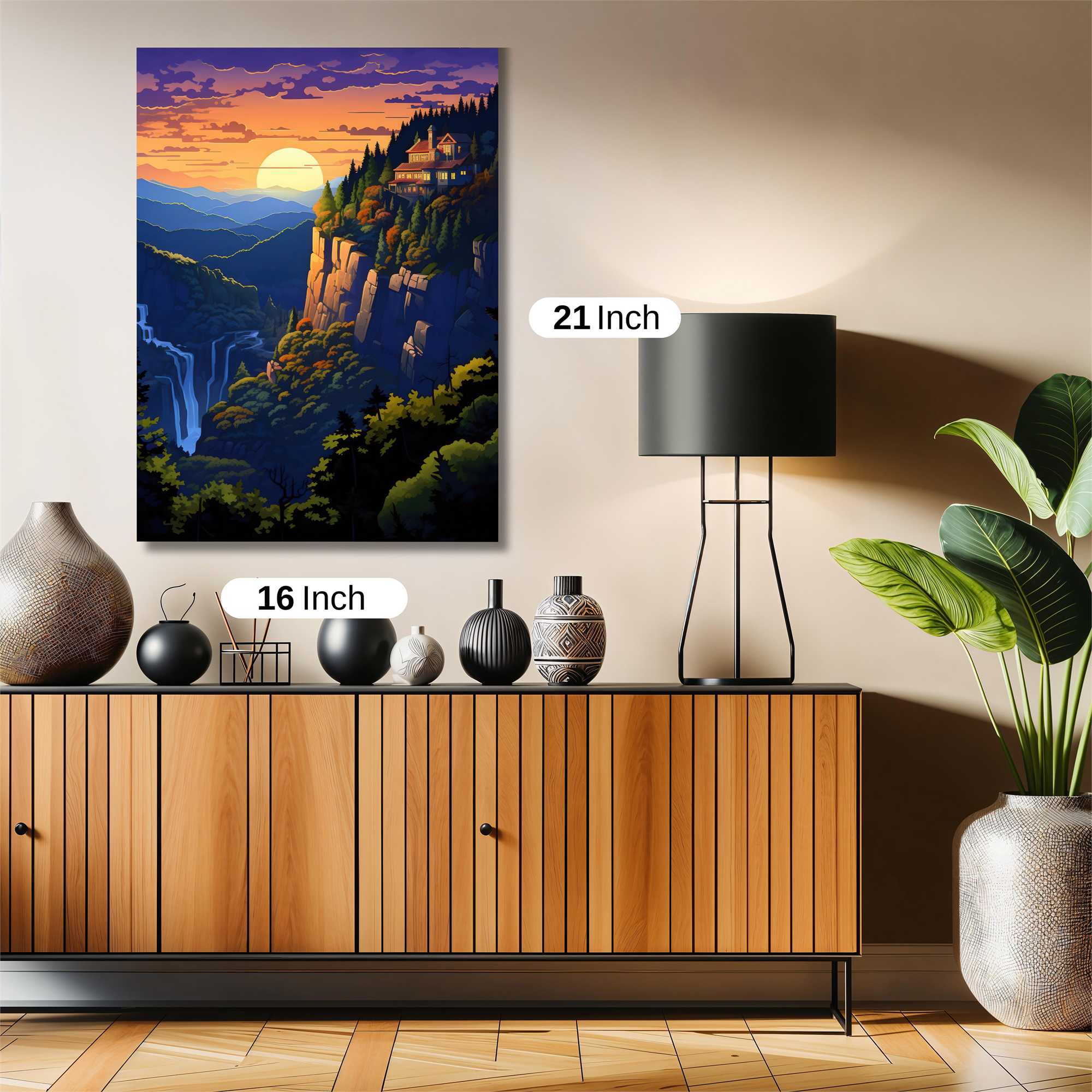 Sunset Serenity Safe Wall Magnetic / M