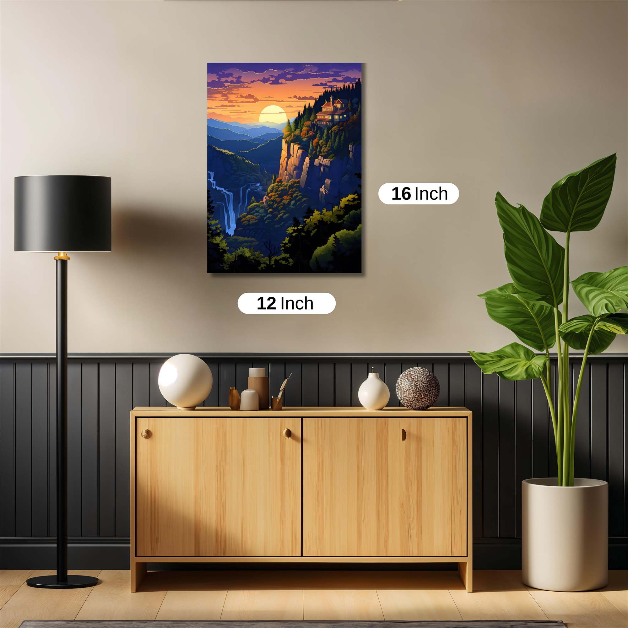 Sunset Serenity Safe Wall Magnetic / M