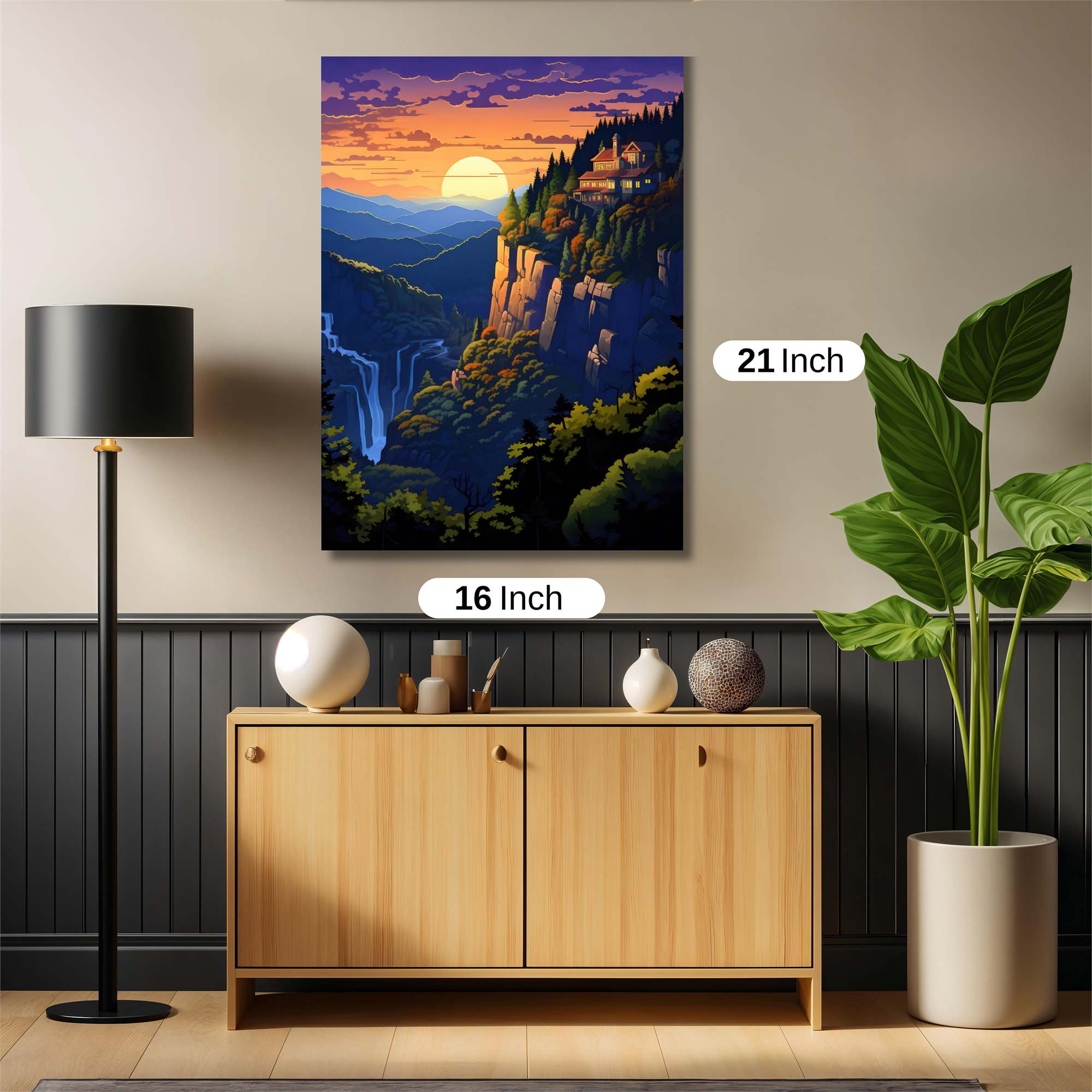 Sunset Serenity Safe Wall Magnetic / M