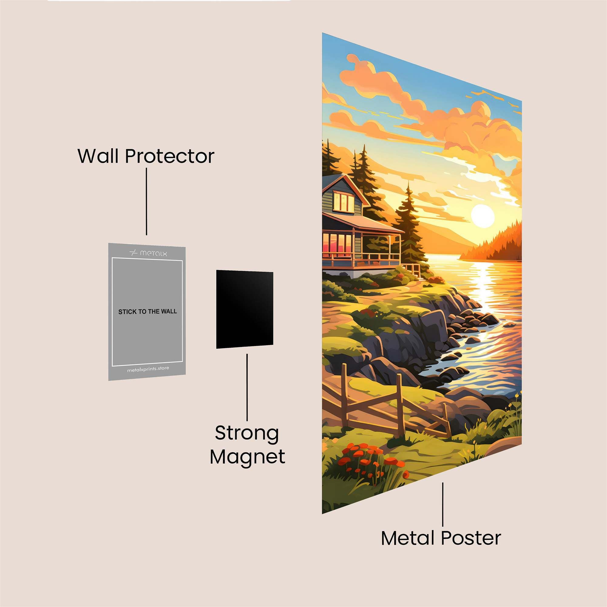 Cabin Serenity Safe Wall Magnetic / M