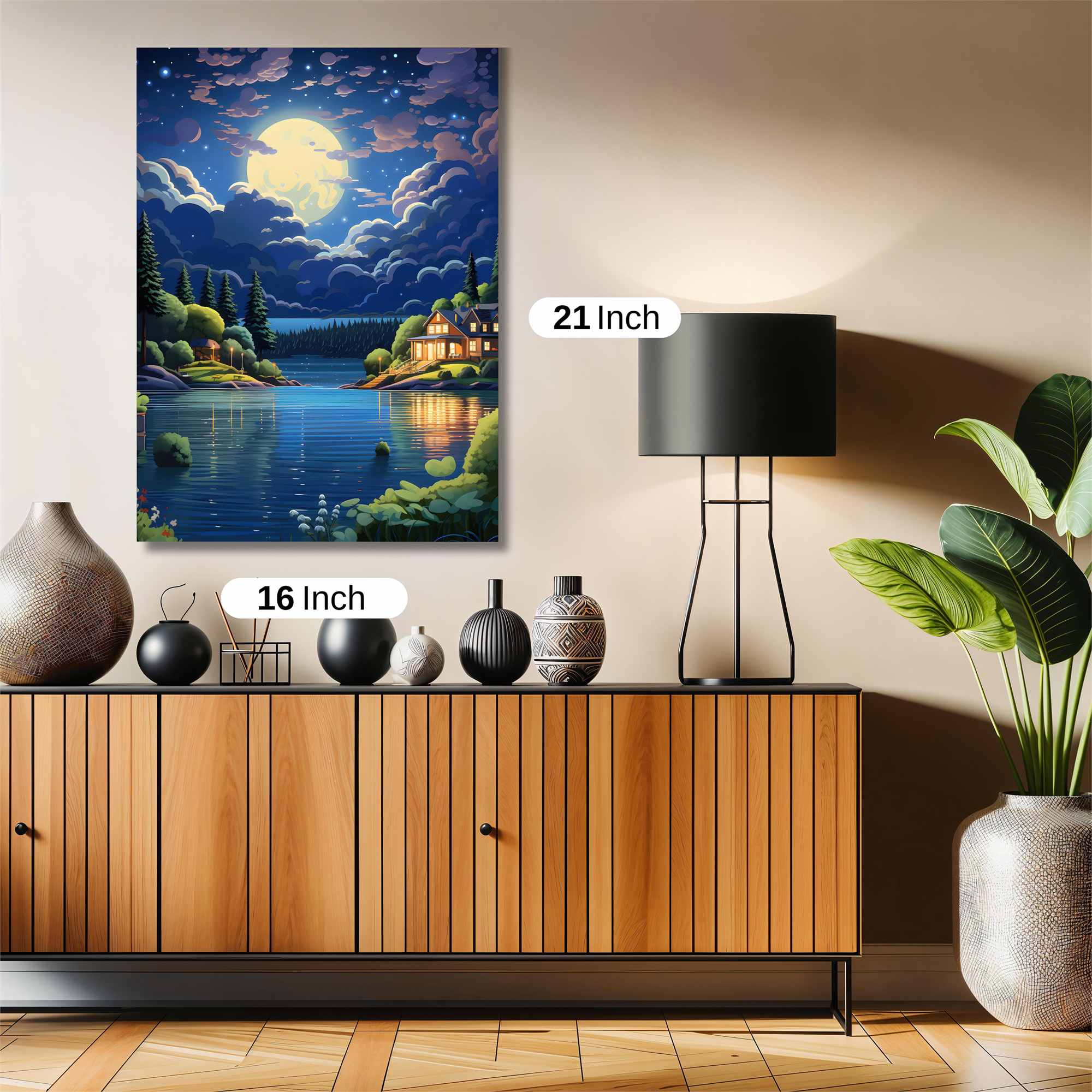 Moonlit Serenity Safe Wall Magnetic / M