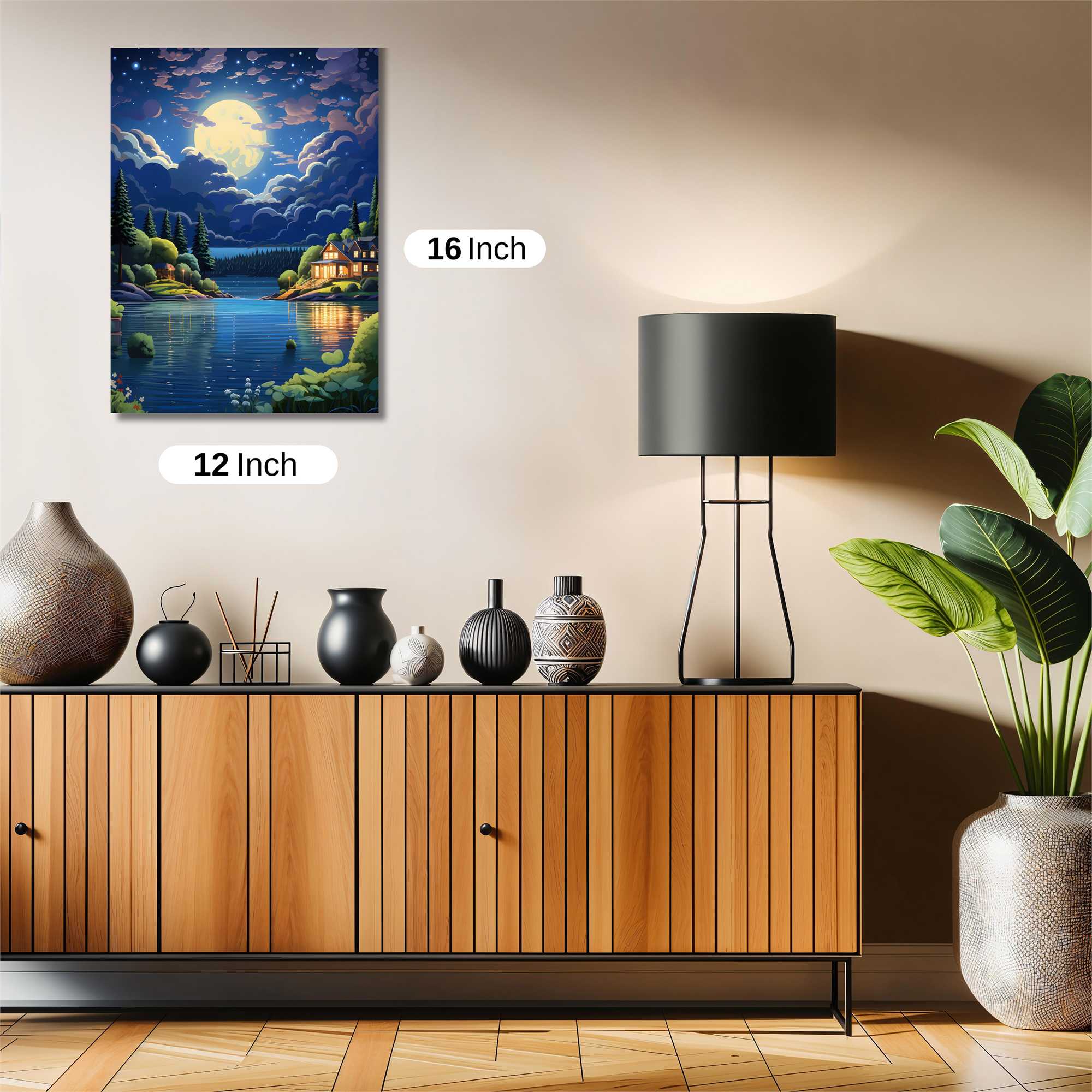 Moonlit Serenity Safe Wall Magnetic / M
