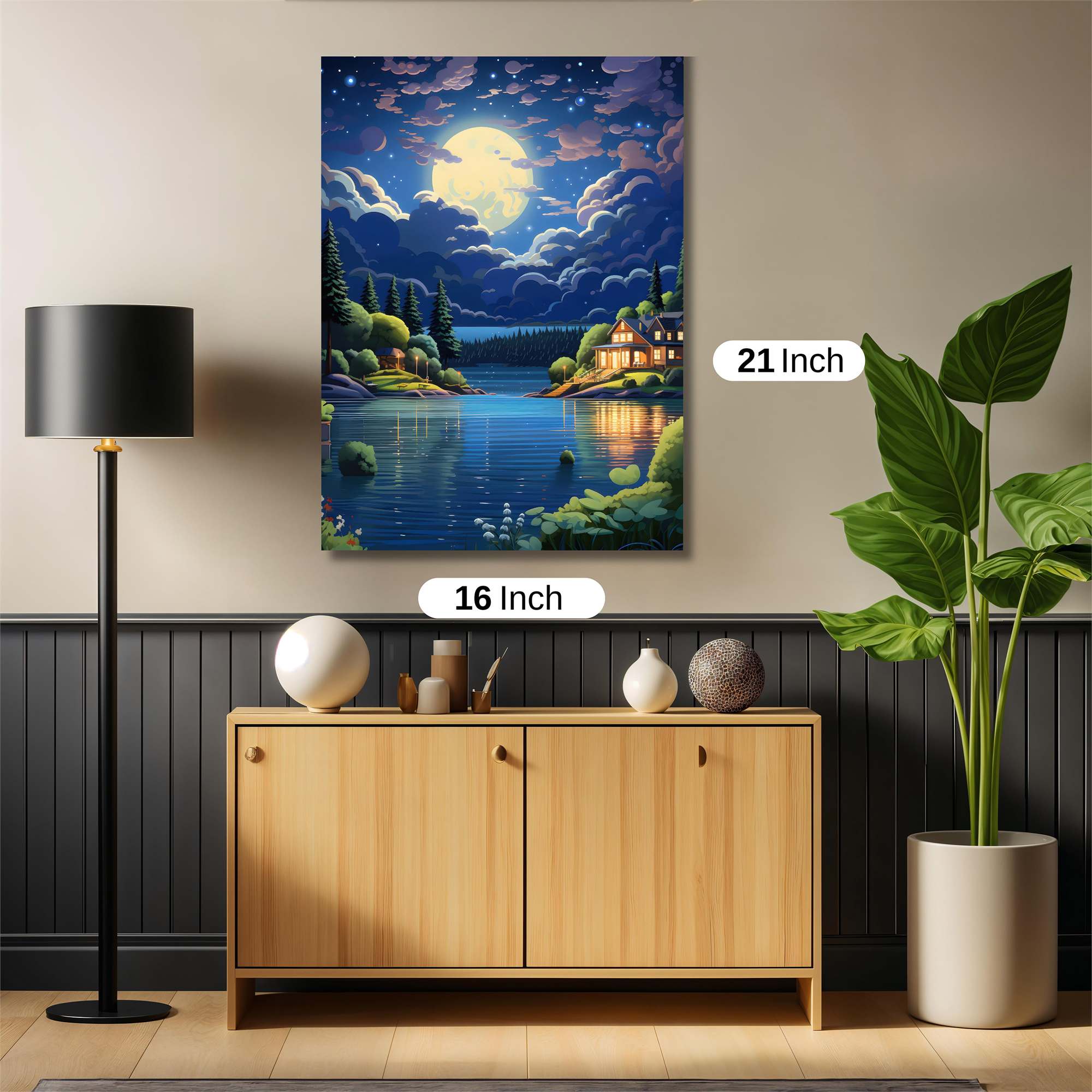Moonlit Serenity Safe Wall Magnetic / M
