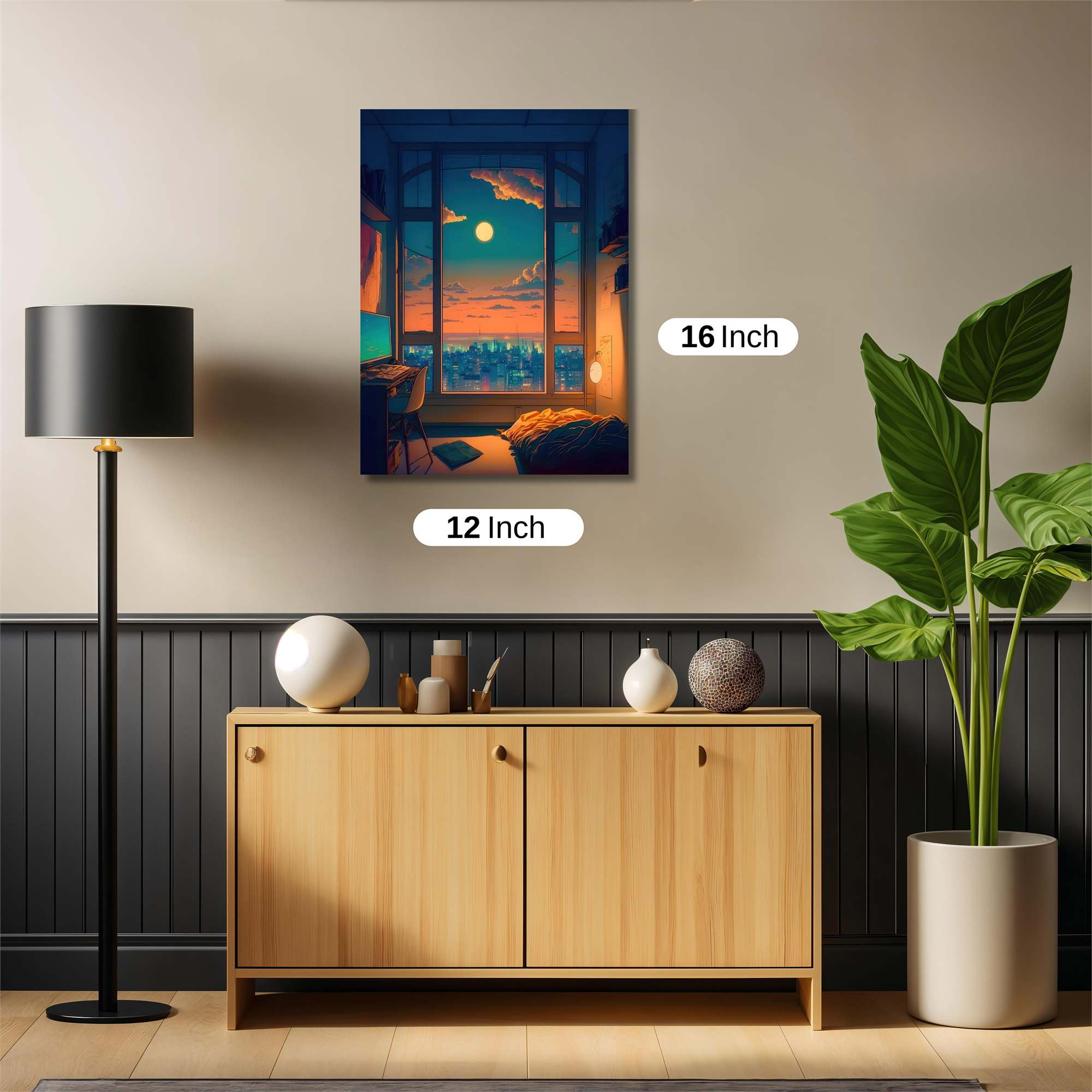 Moonlit Serenity Safe Wall Magnetic / M