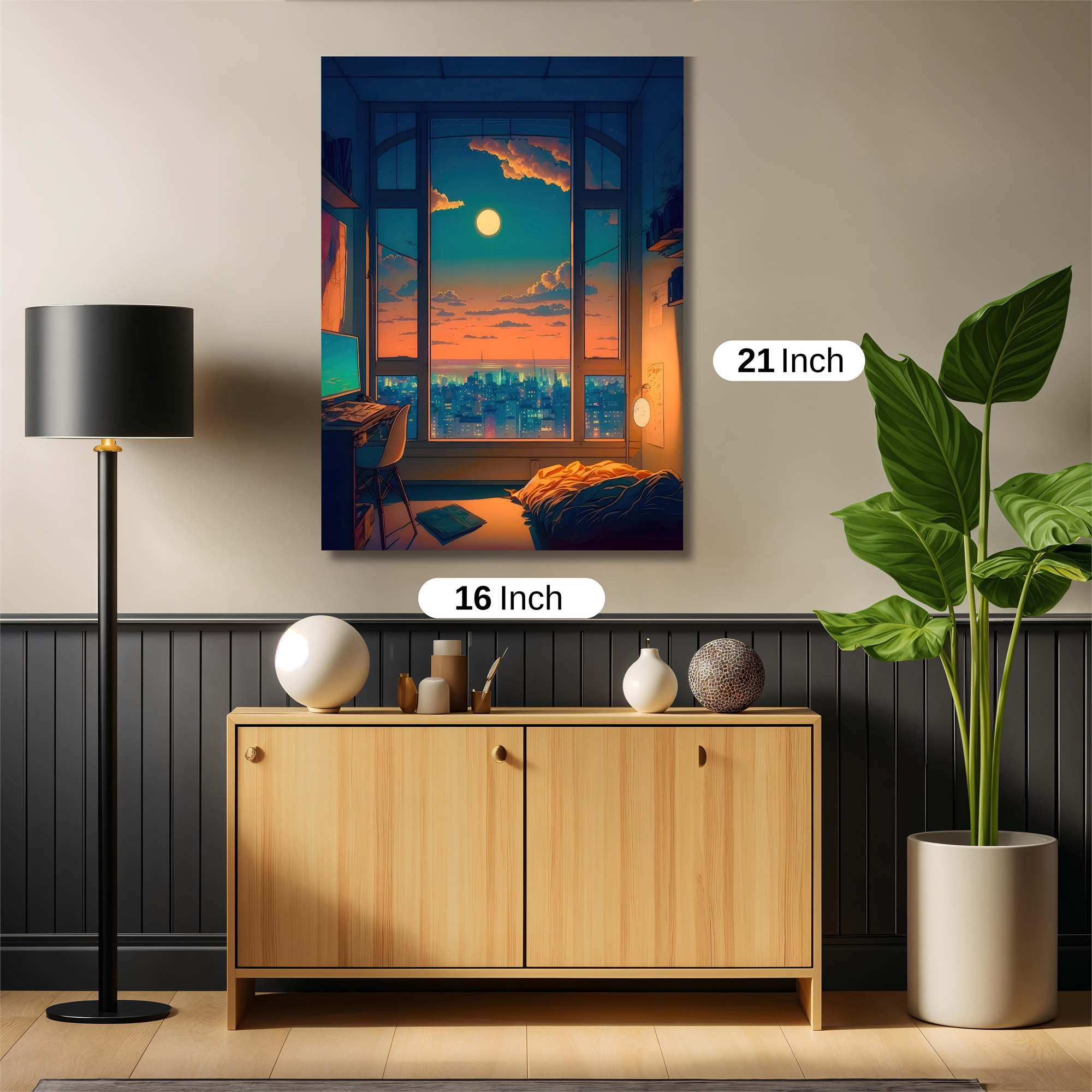 Moonlit Serenity Safe Wall Magnetic / M