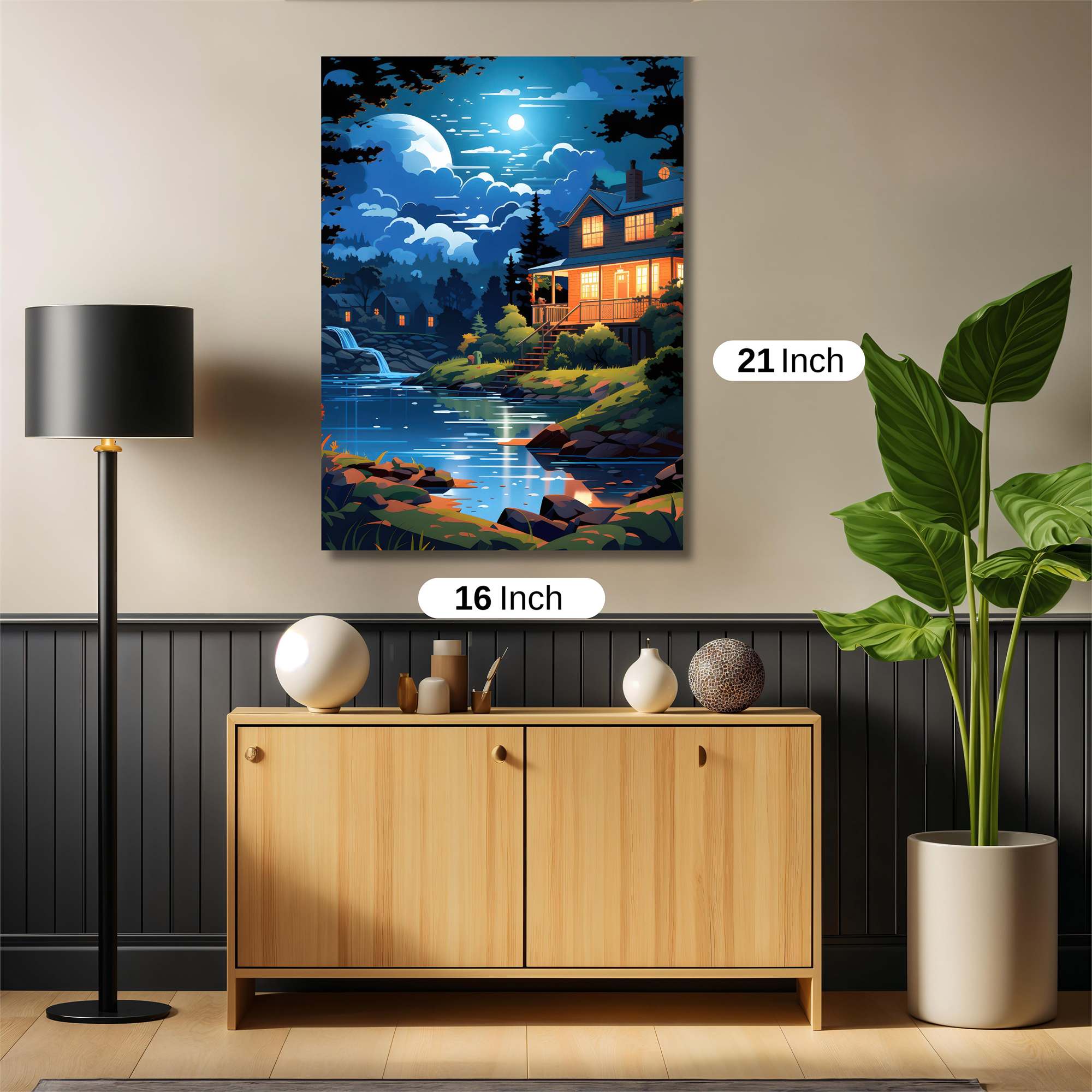 Moonlit Haven Safe Wall Magnetic / M