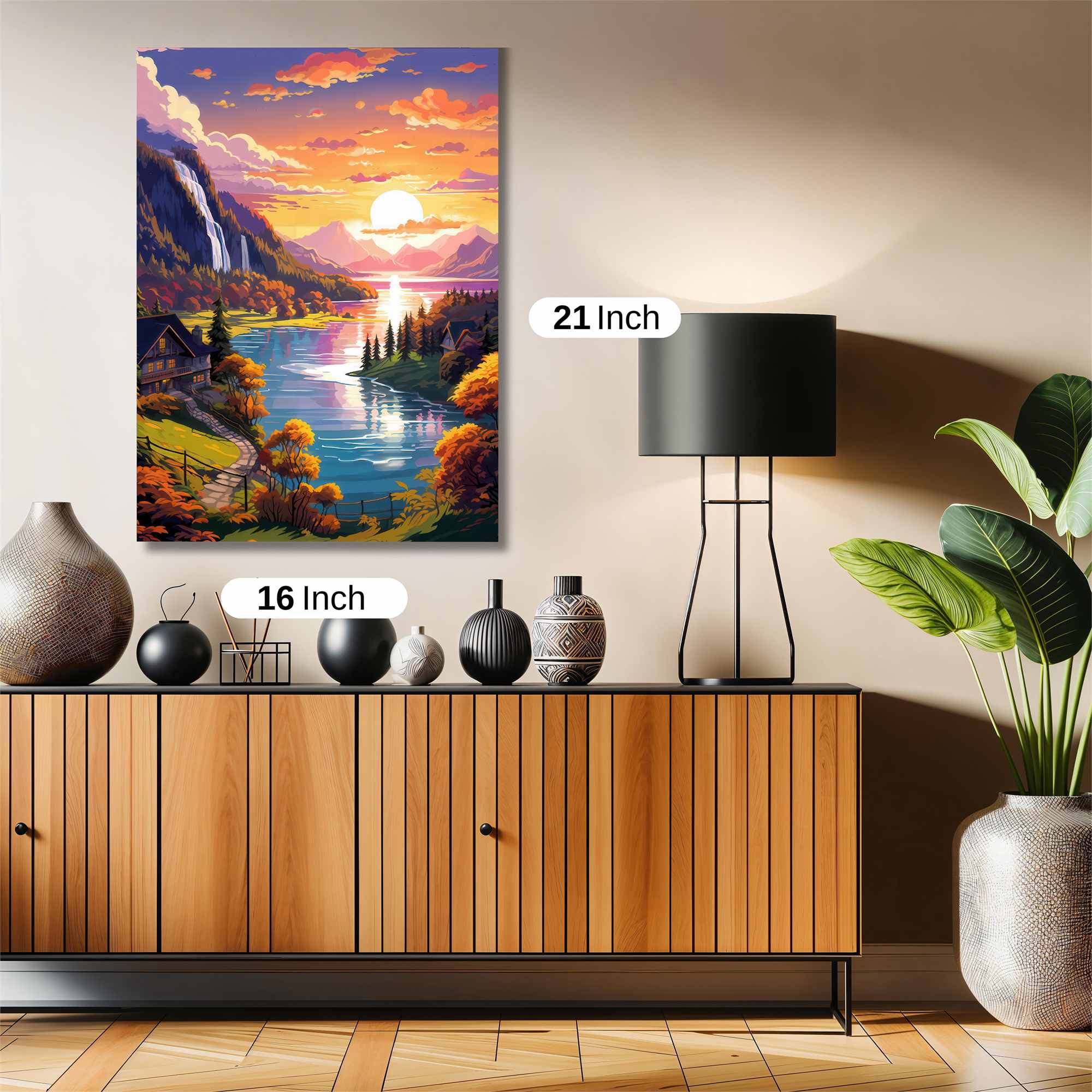 Sunset Serenity Safe Wall Magnetic / M