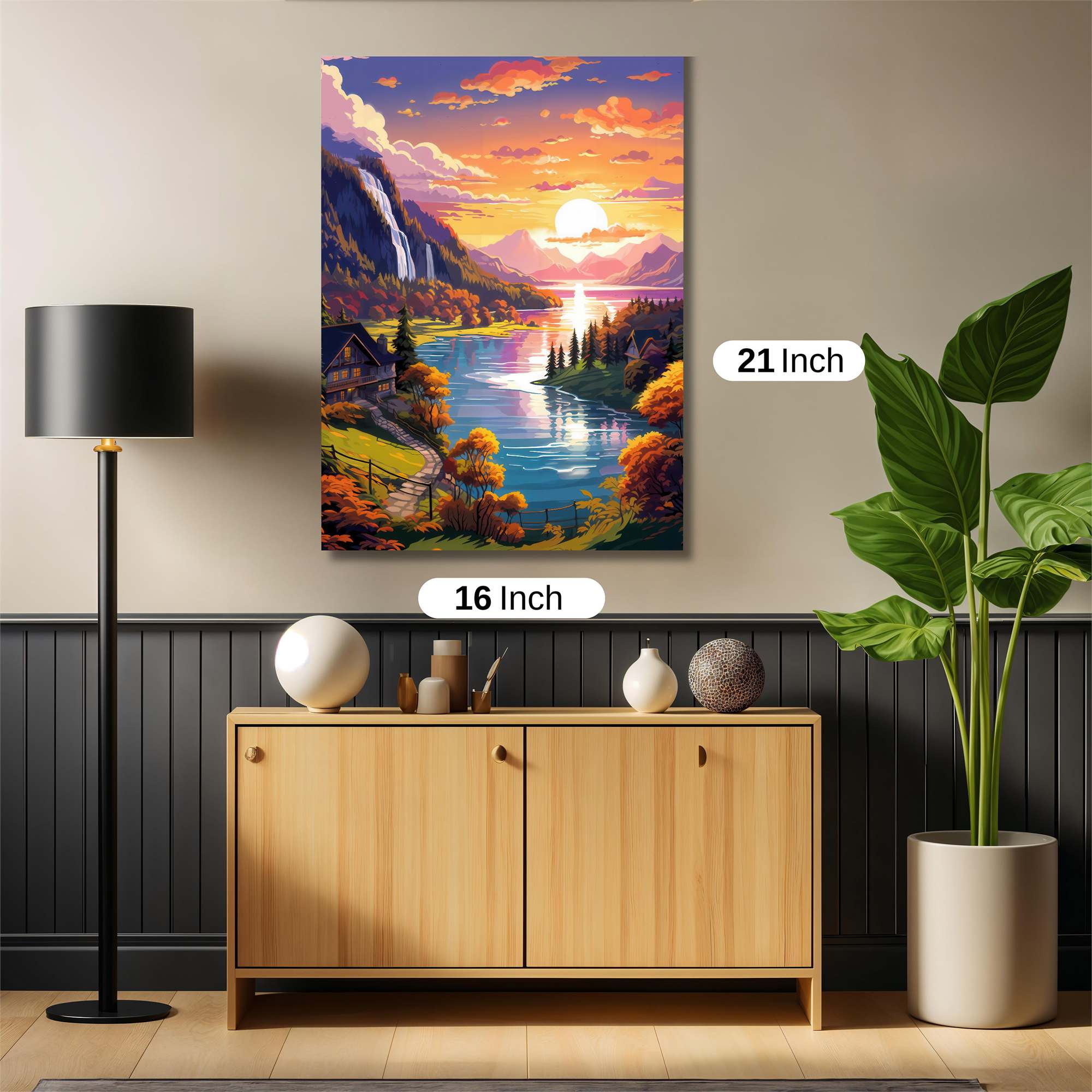 Sunset Serenity Safe Wall Magnetic / M