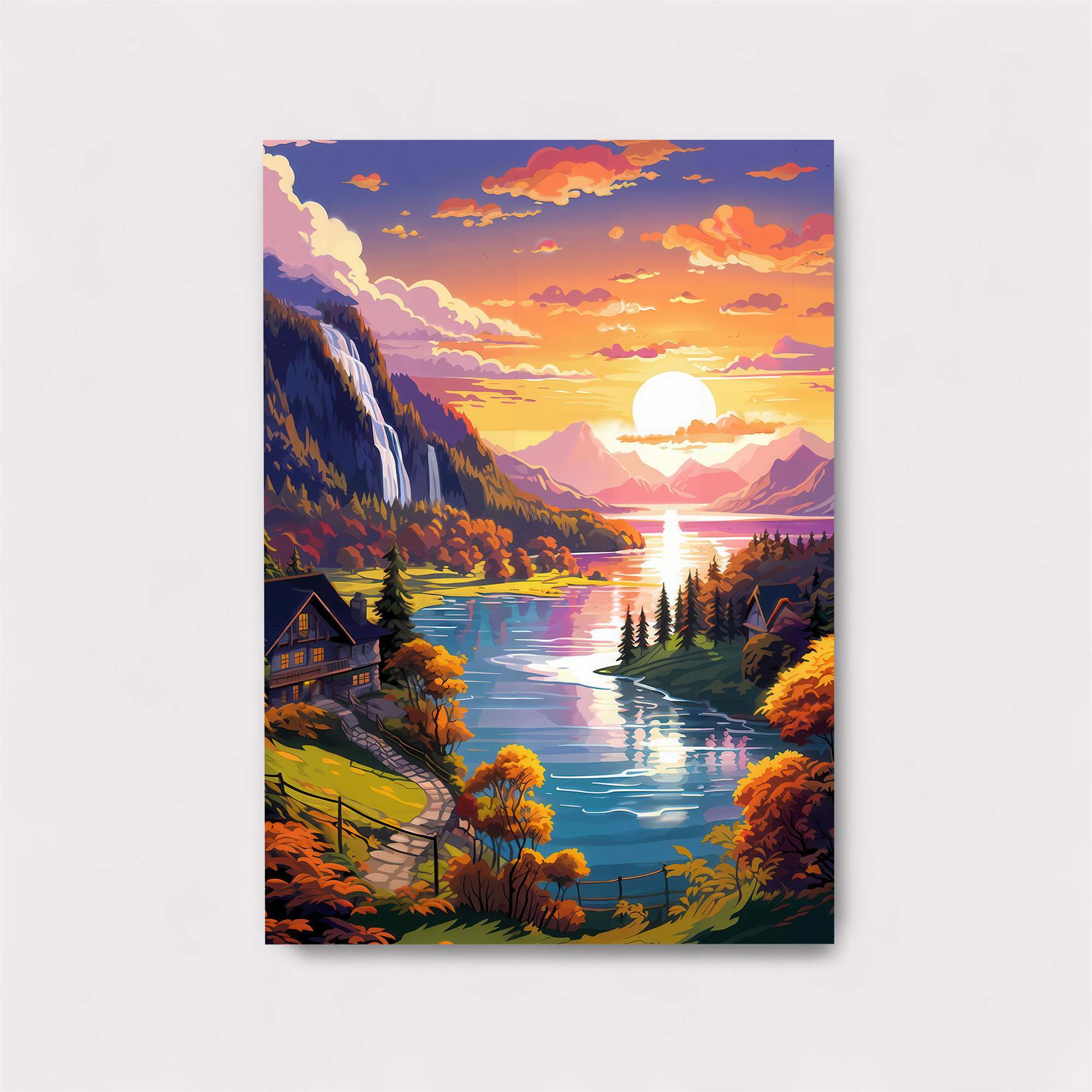Sunset Serenity Safe Wall Magnetic / M