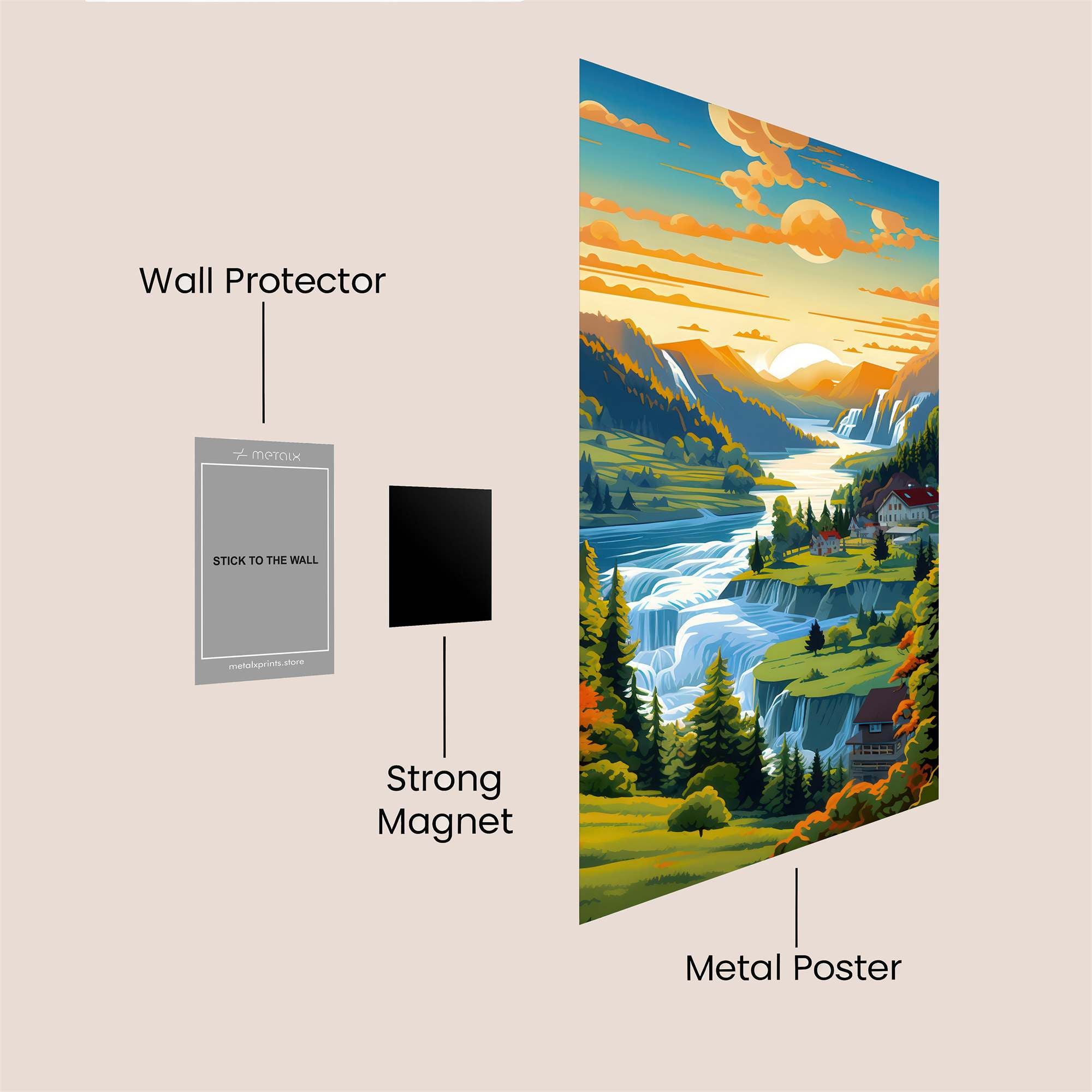 Sunrise Serenity Safe Wall Magnetic / M