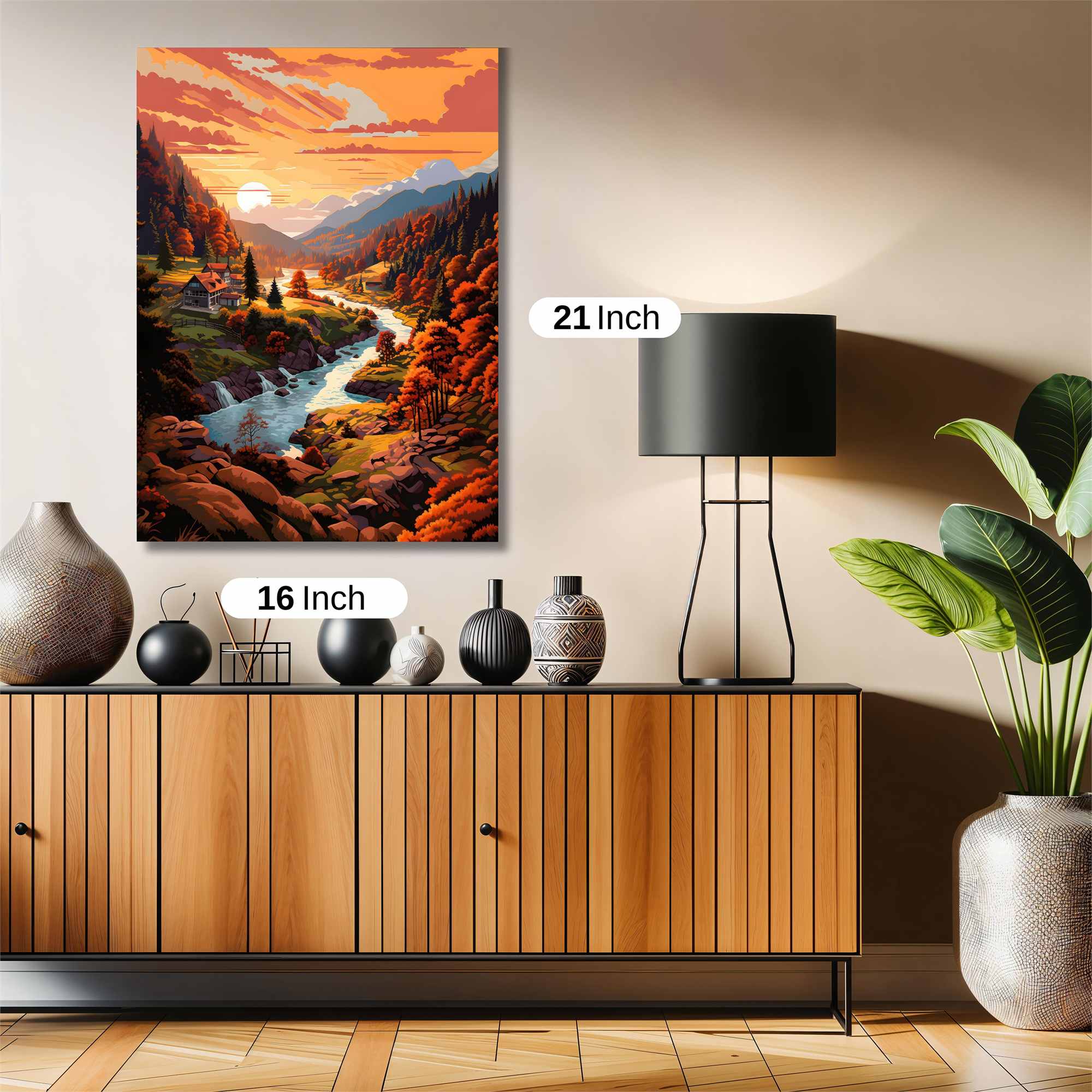 Sunset Serenity Safe Wall Magnetic / M