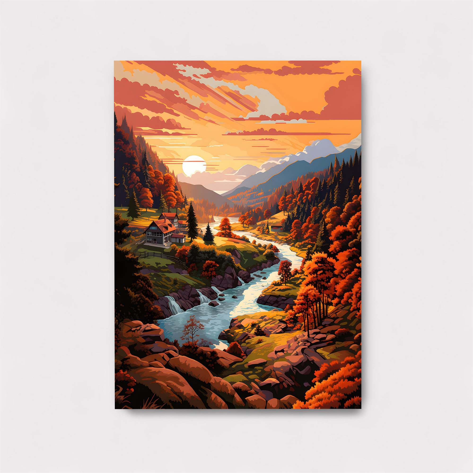 Sunset Serenity Safe Wall Magnetic / M
