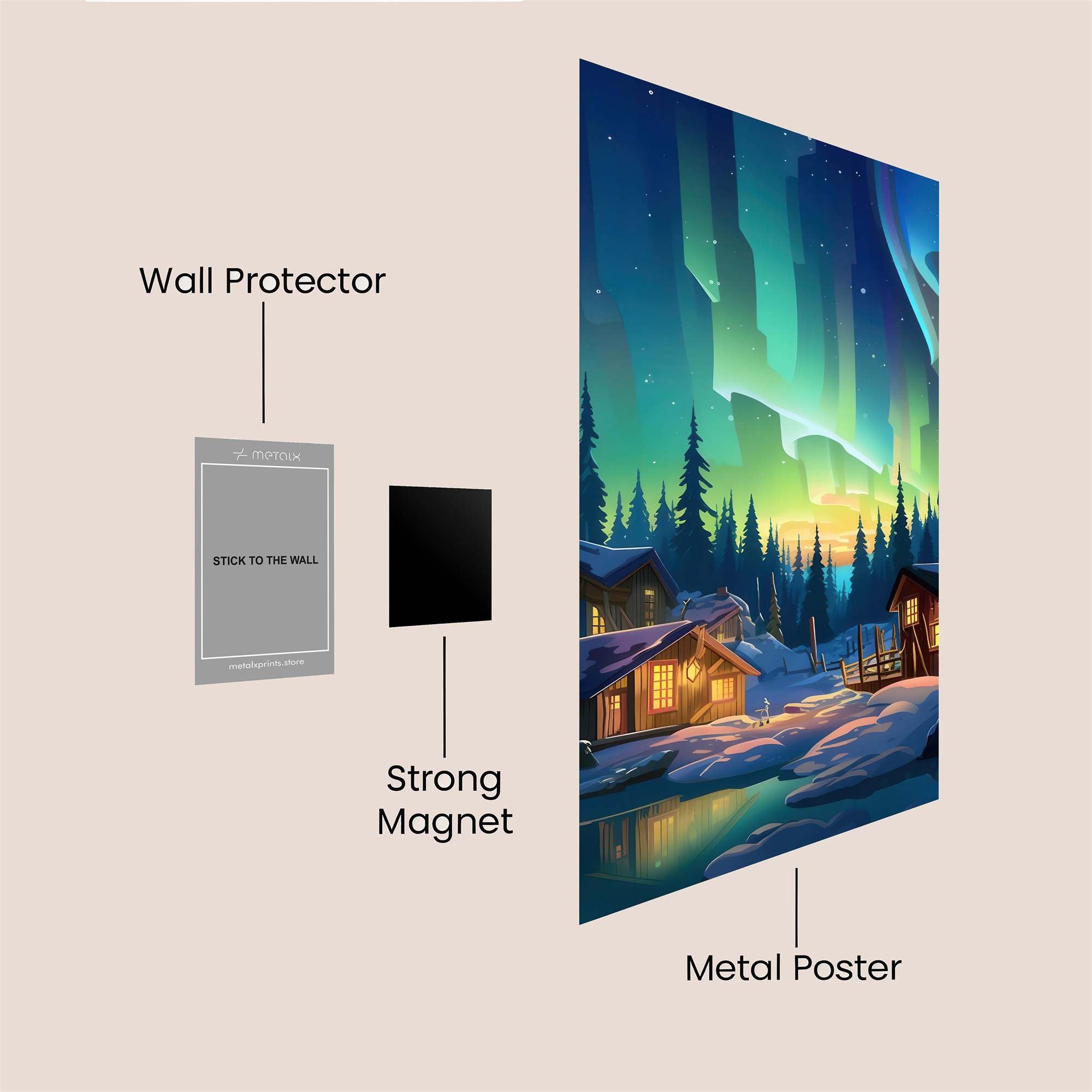 Aurora Tranquil Safe Wall Magnetic / M