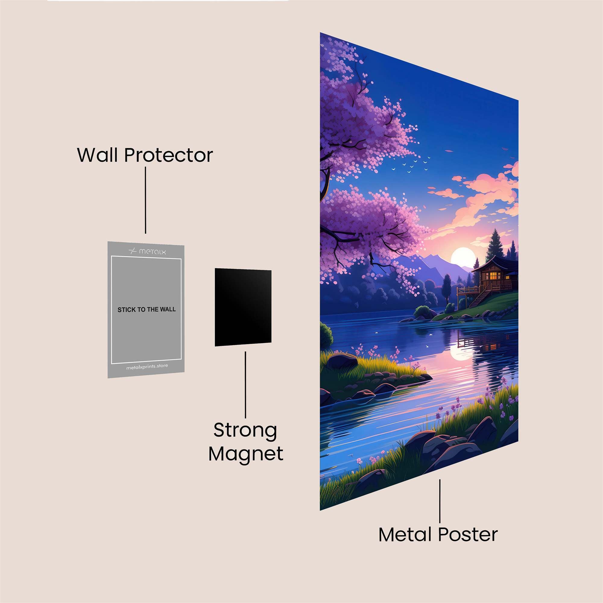 Moonlit Serenity Safe Wall Magnetic / M