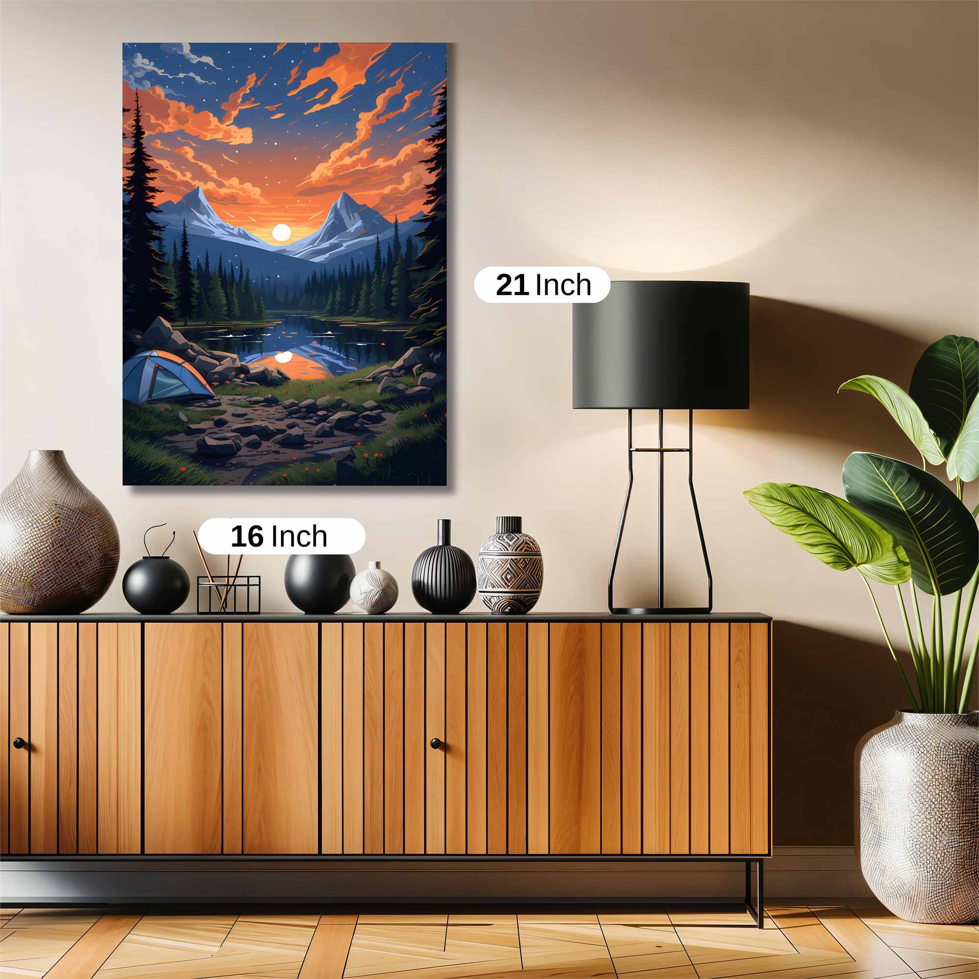 Sunset Serenity Safe Wall Magnetic / M
