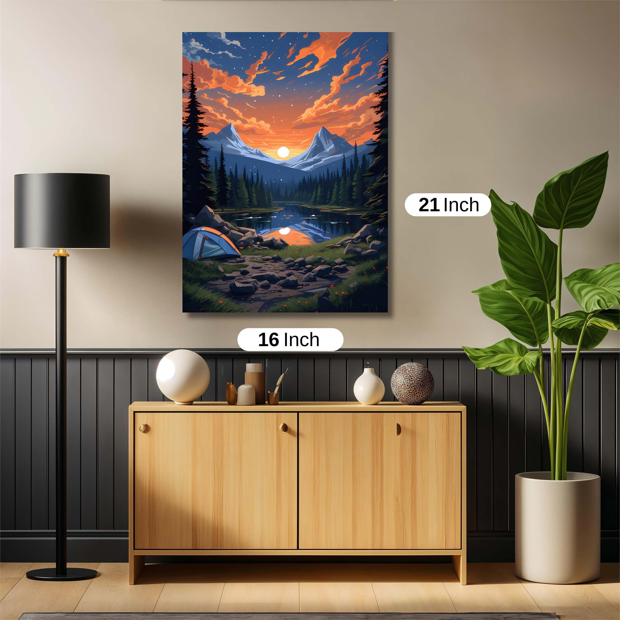 Sunset Serenity Safe Wall Magnetic / M