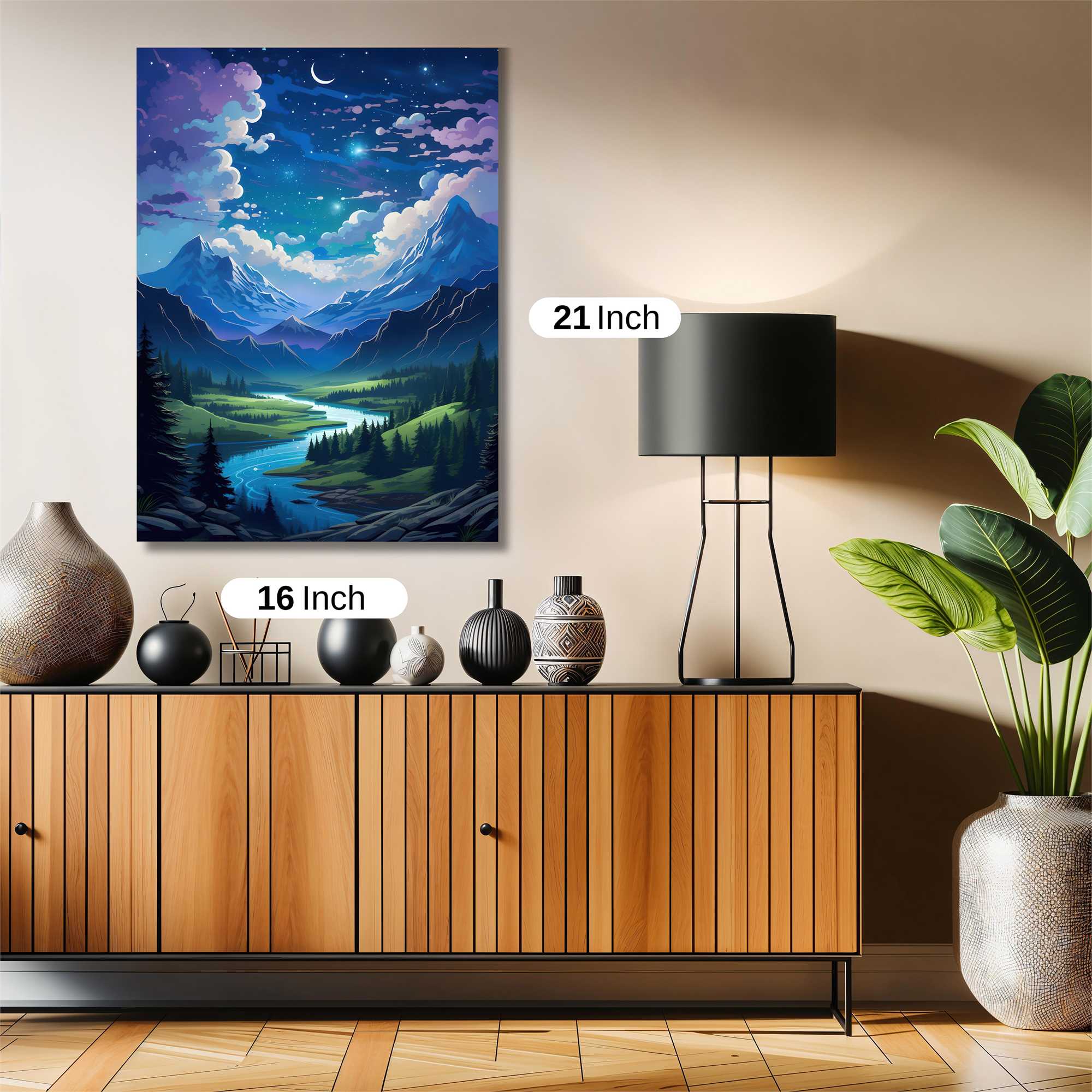 Moonlit Serenity Safe Wall Magnetic / M
