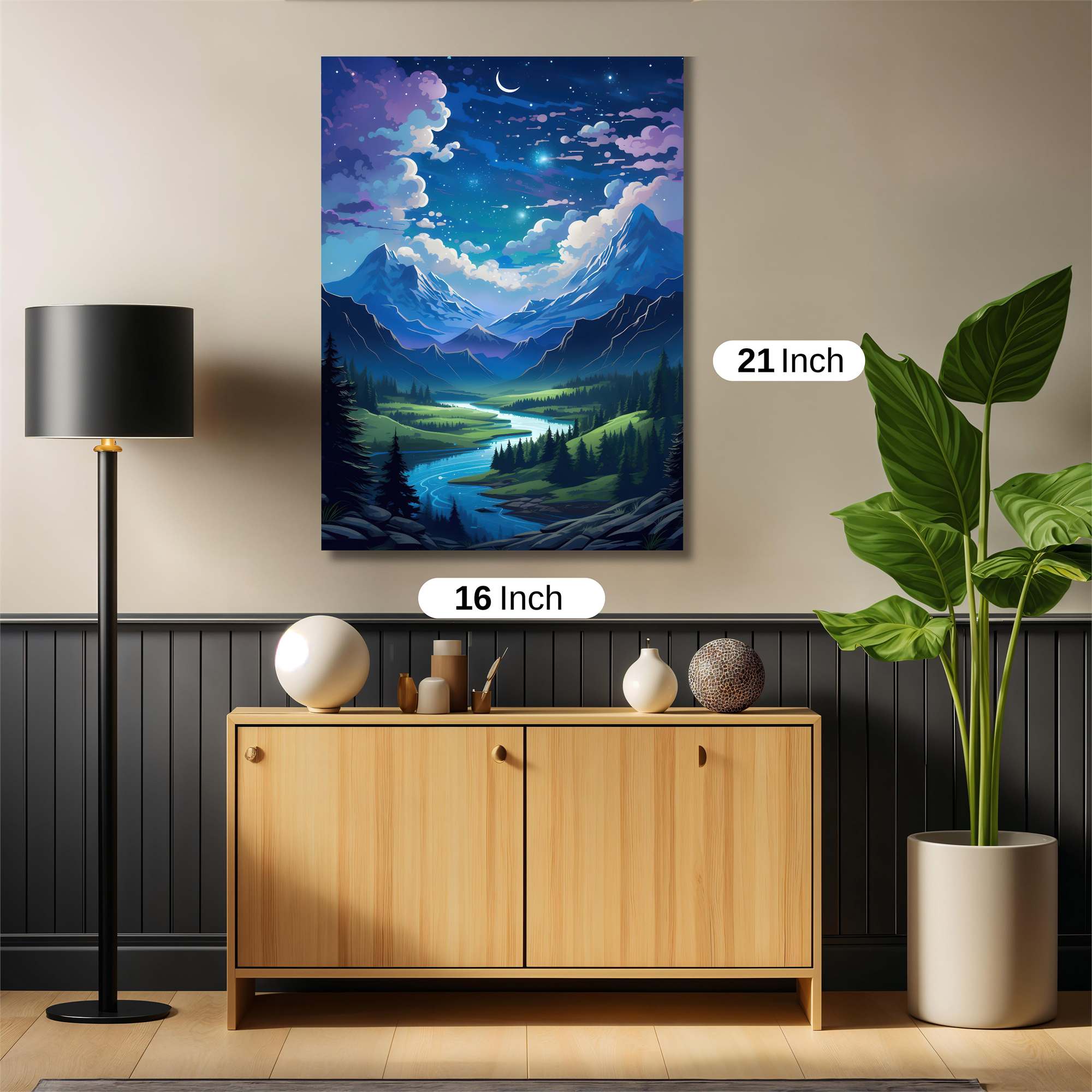 Moonlit Serenity Safe Wall Magnetic / M