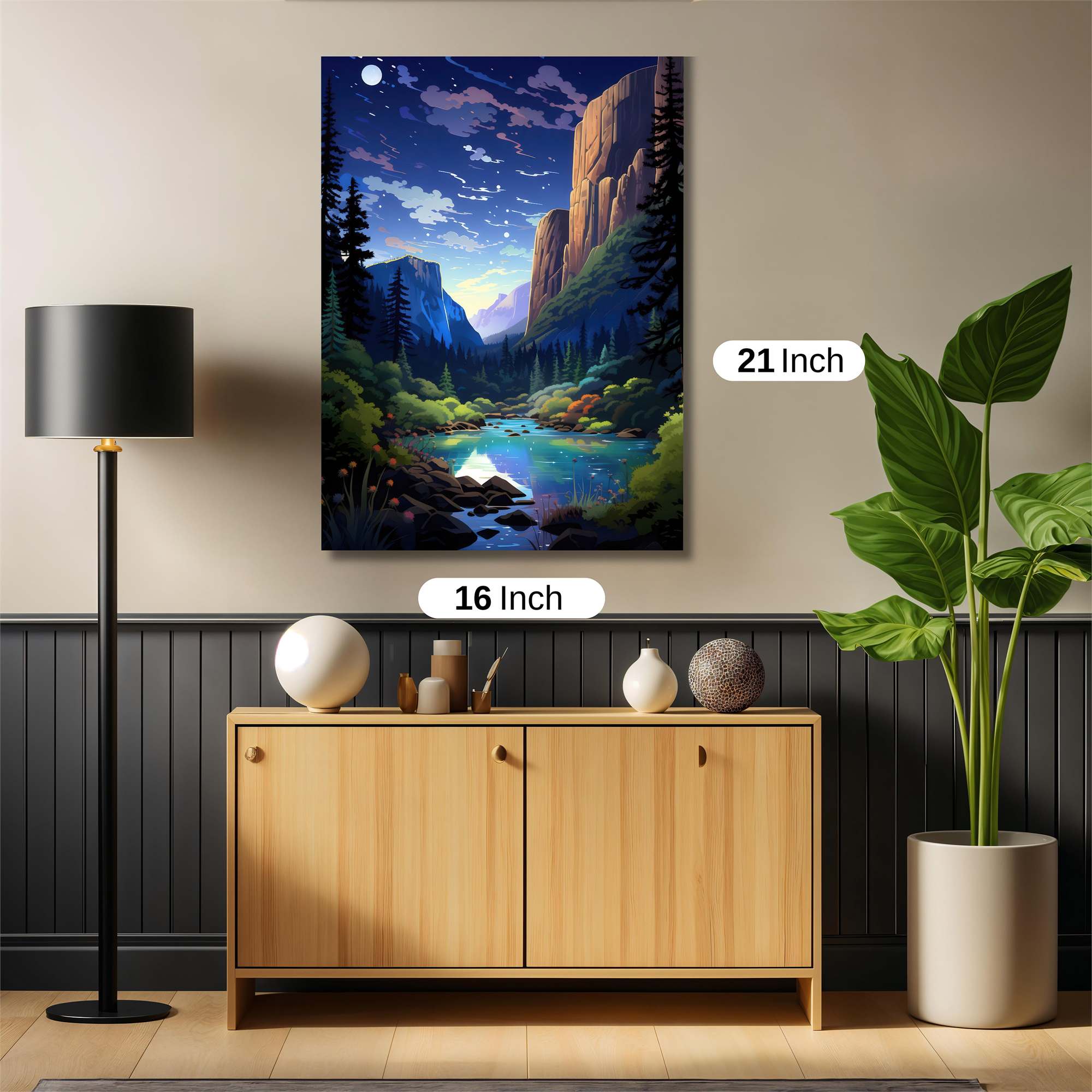 Moonlit Serenity Safe Wall Magnetic / M