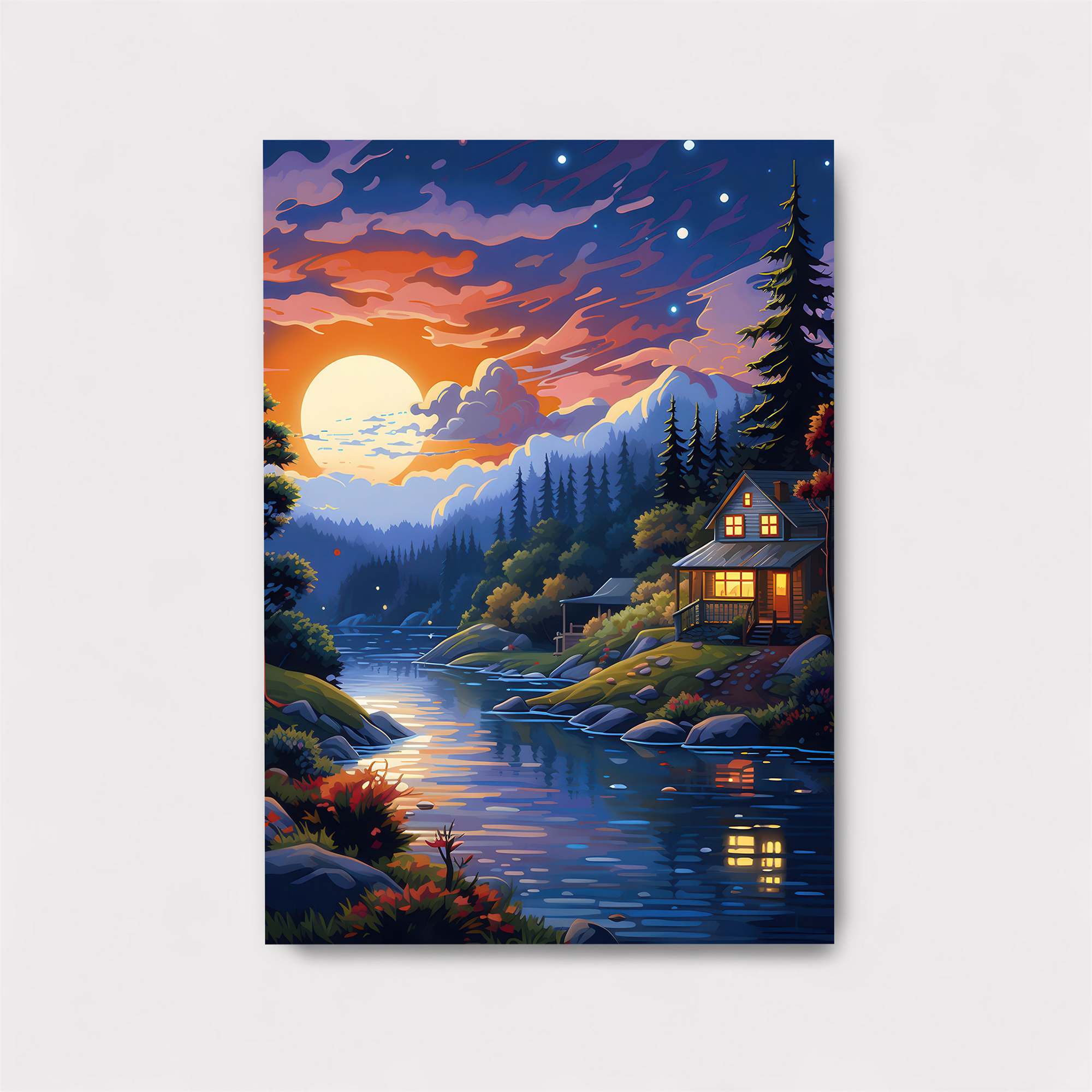 Moonlit Serenity Safe Wall Magnetic / M