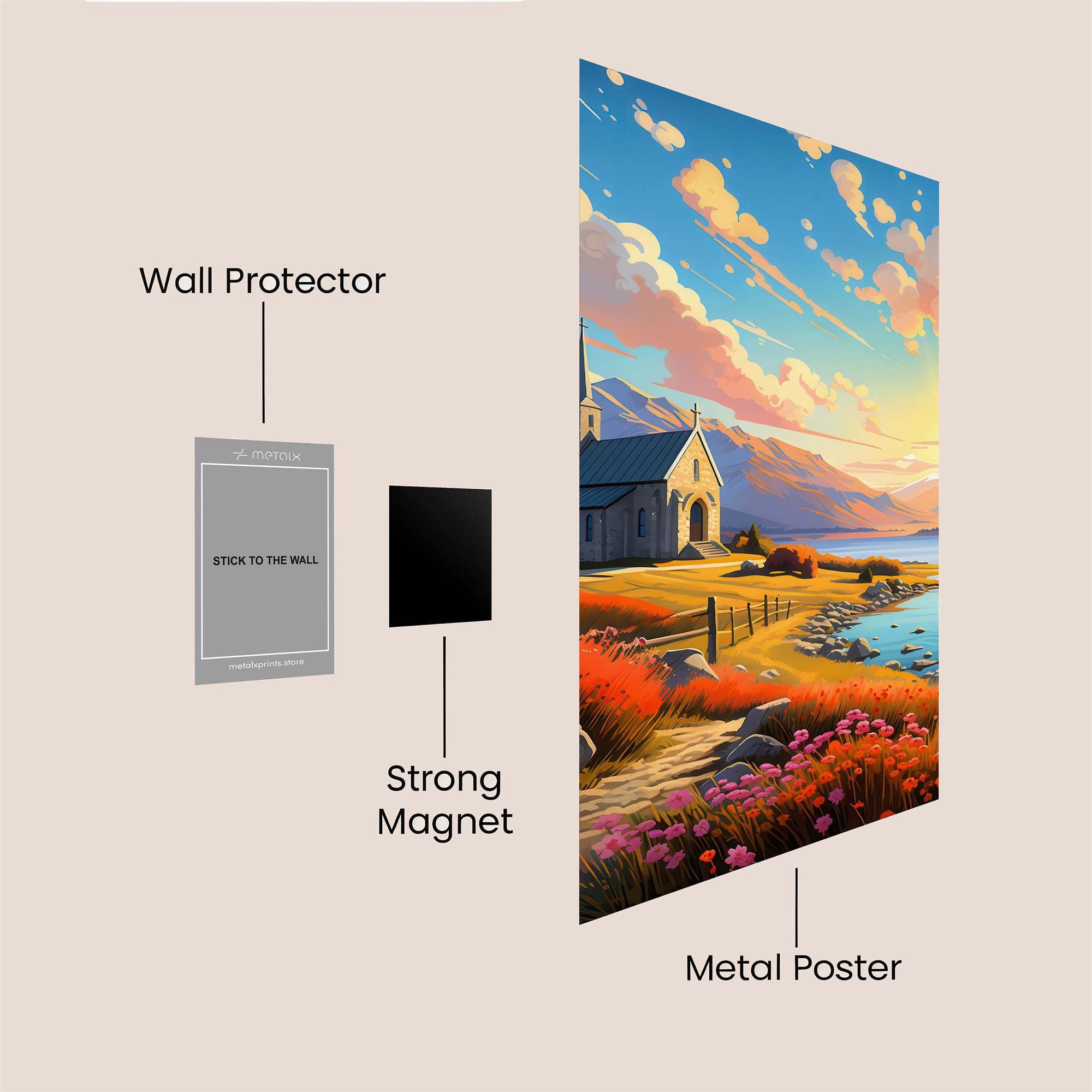 Church Serenity Safe Wall Magnetic / M