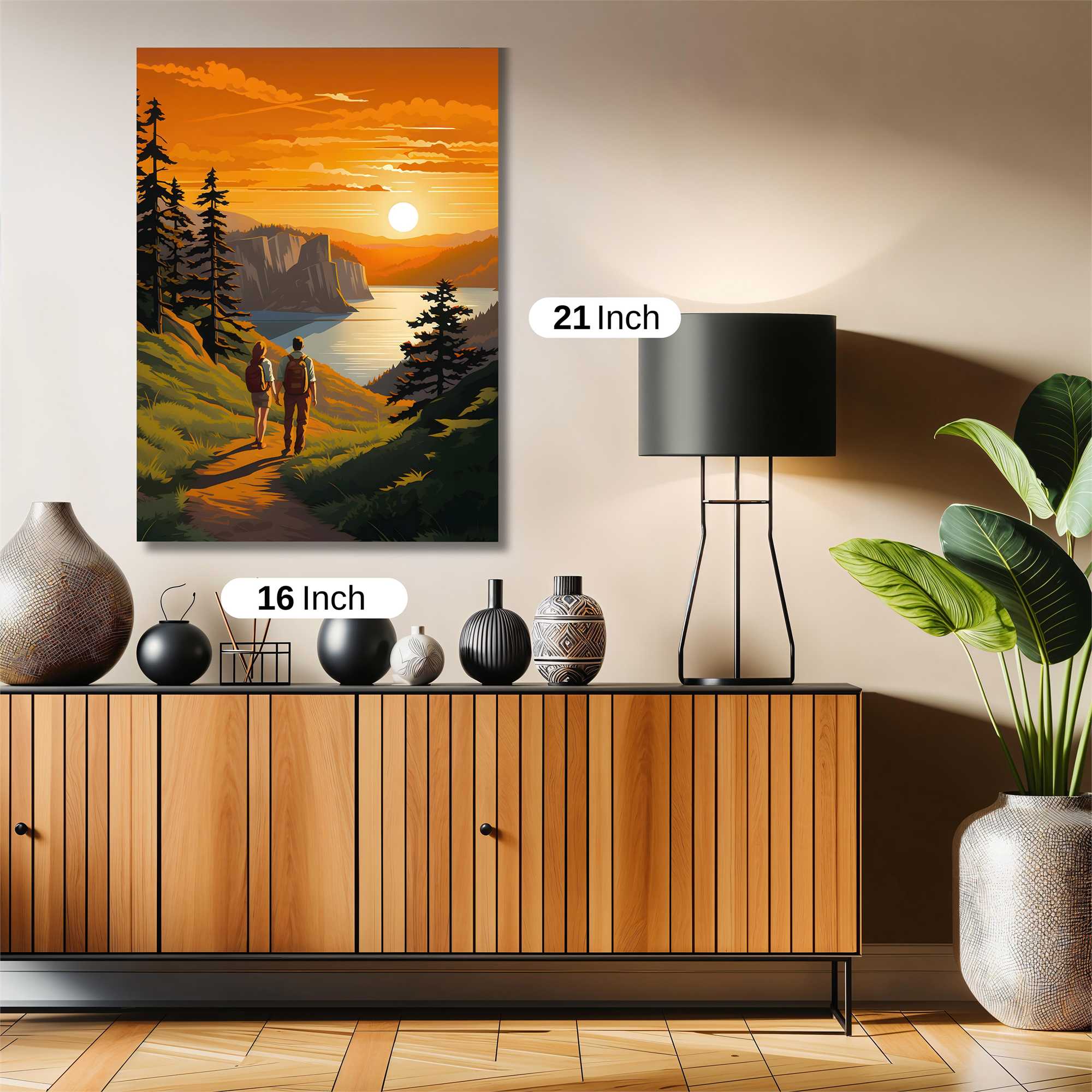 Sunset Serenity Safe Wall Magnetic / M