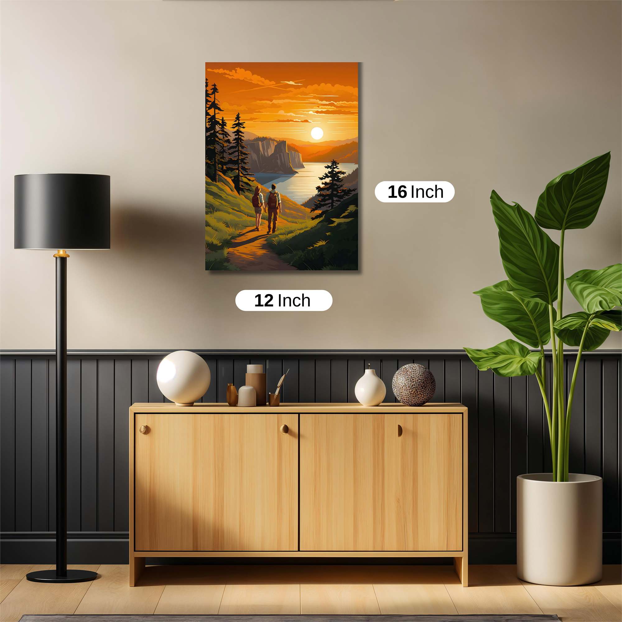 Sunset Serenity Safe Wall Magnetic / M