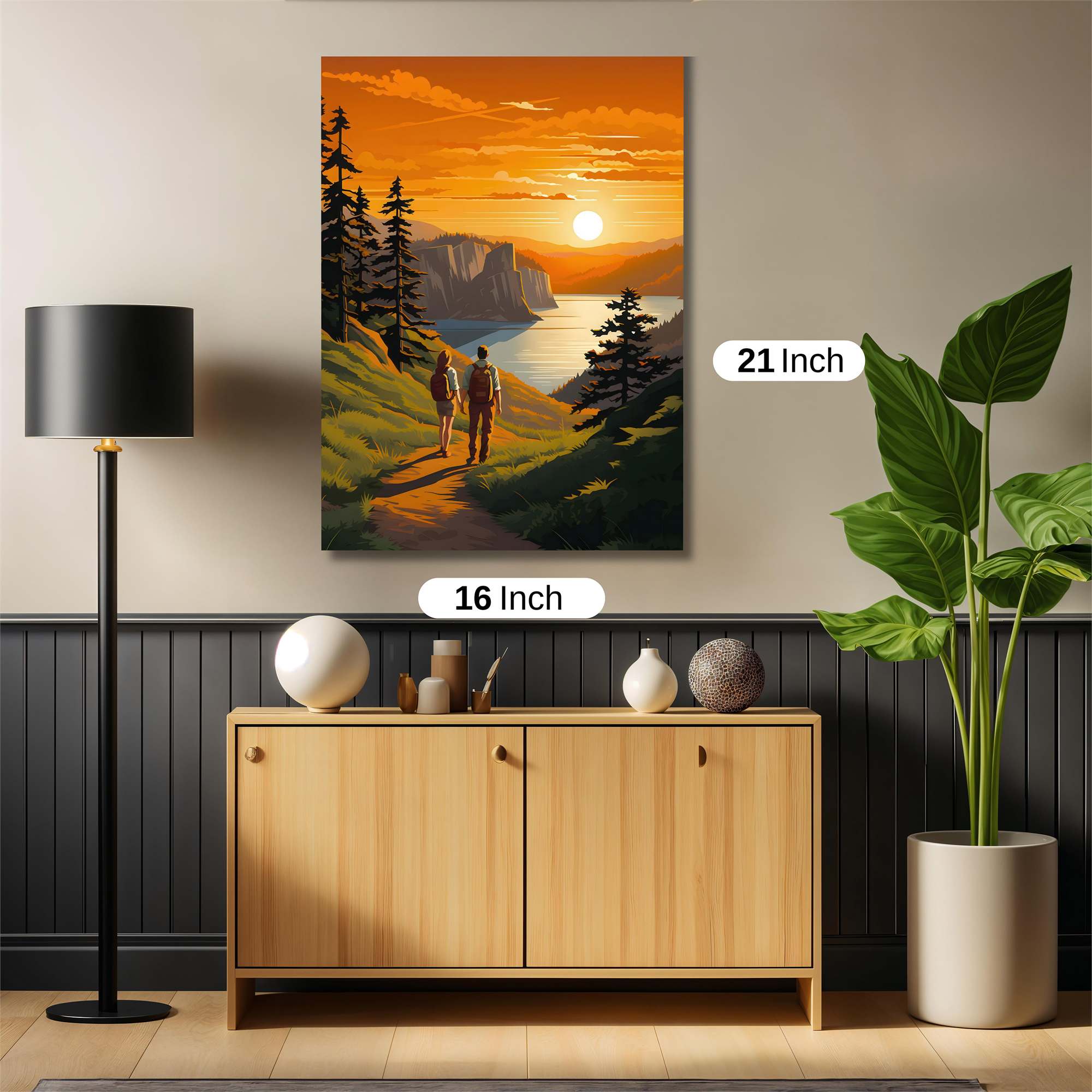 Sunset Serenity Safe Wall Magnetic / M