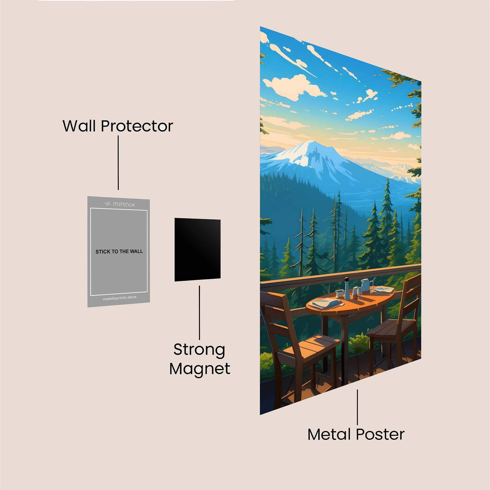 Mount Serenity Safe Wall Magnetic / M