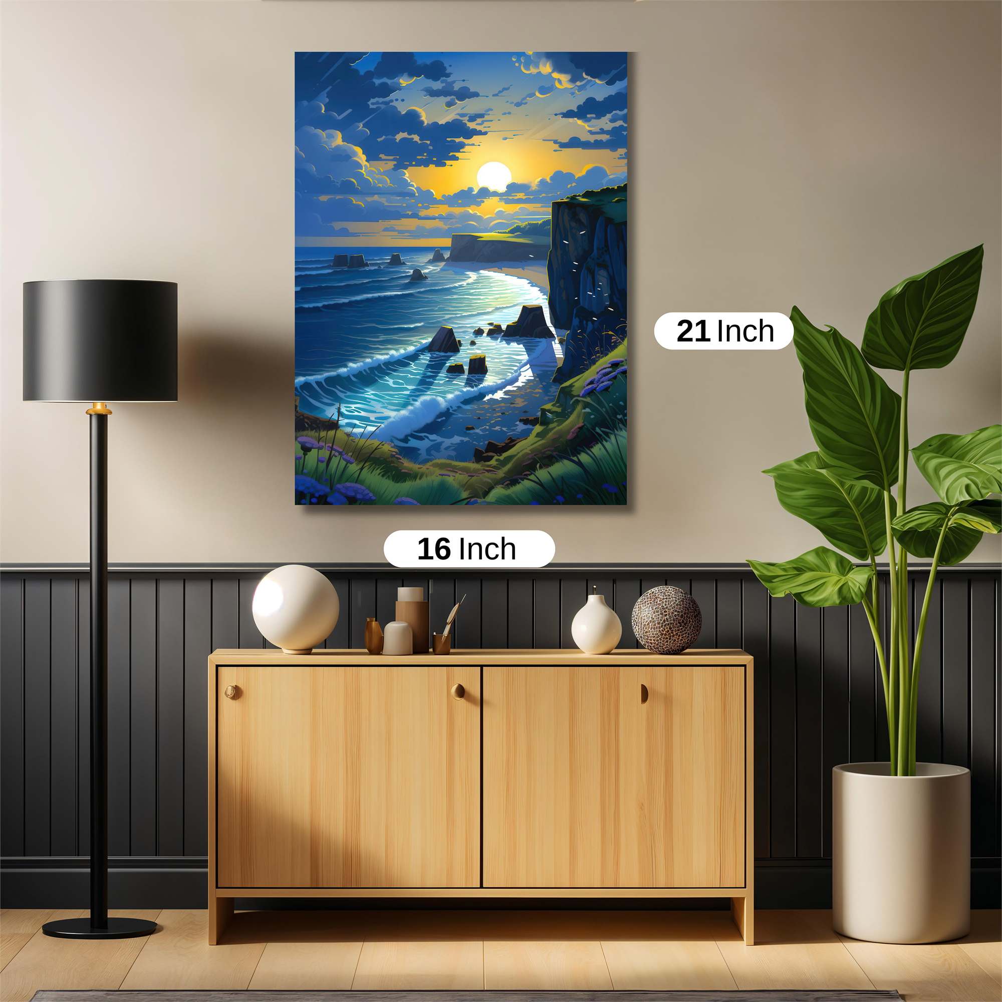 Sunset Serenity Safe Wall Magnetic / M