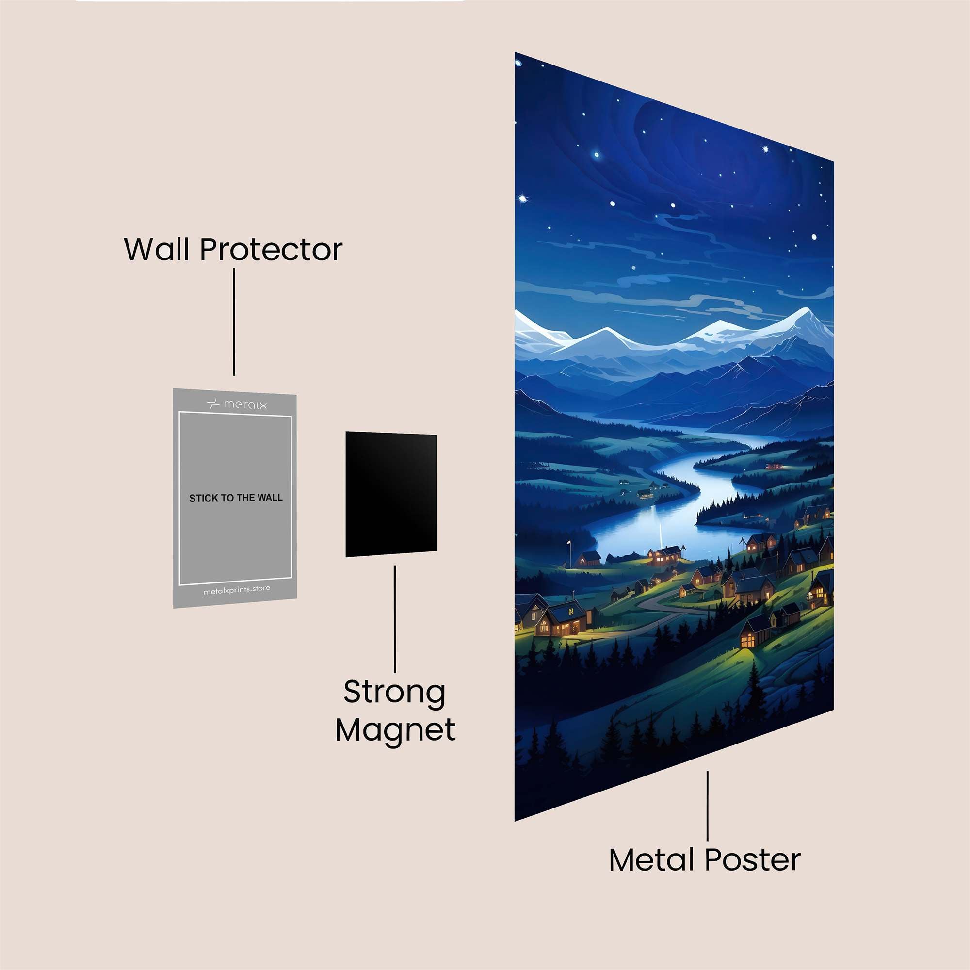 Starlit Serenity Safe Wall Magnetic / M