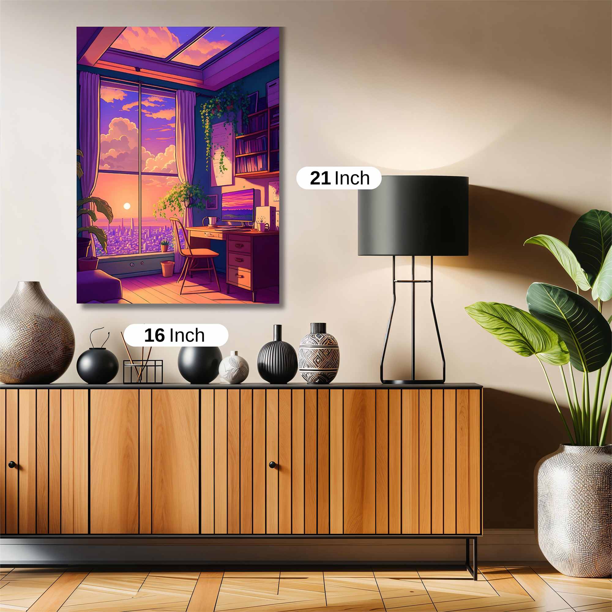 Sunset Serenity Safe Wall Magnetic / M