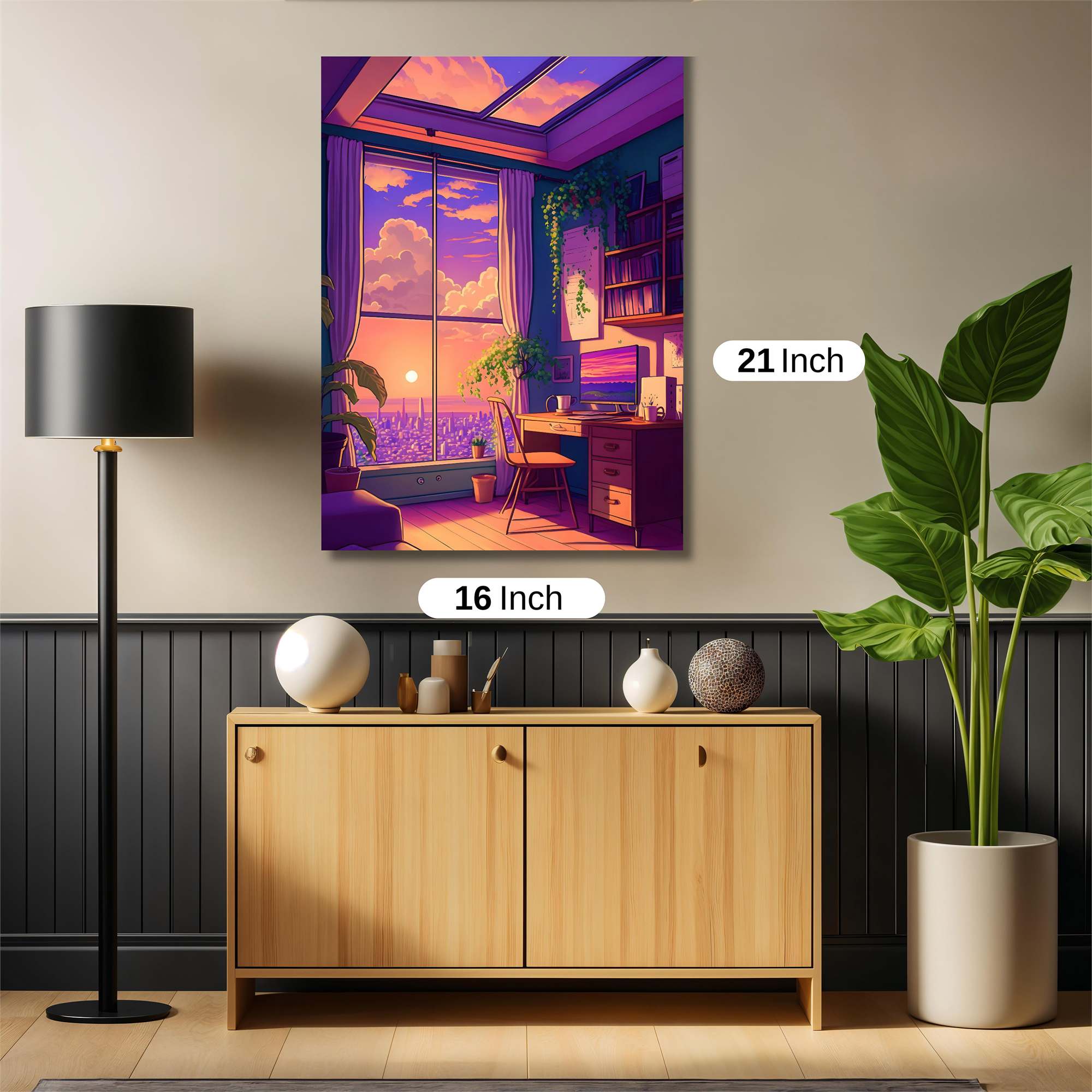 Sunset Serenity Safe Wall Magnetic / M