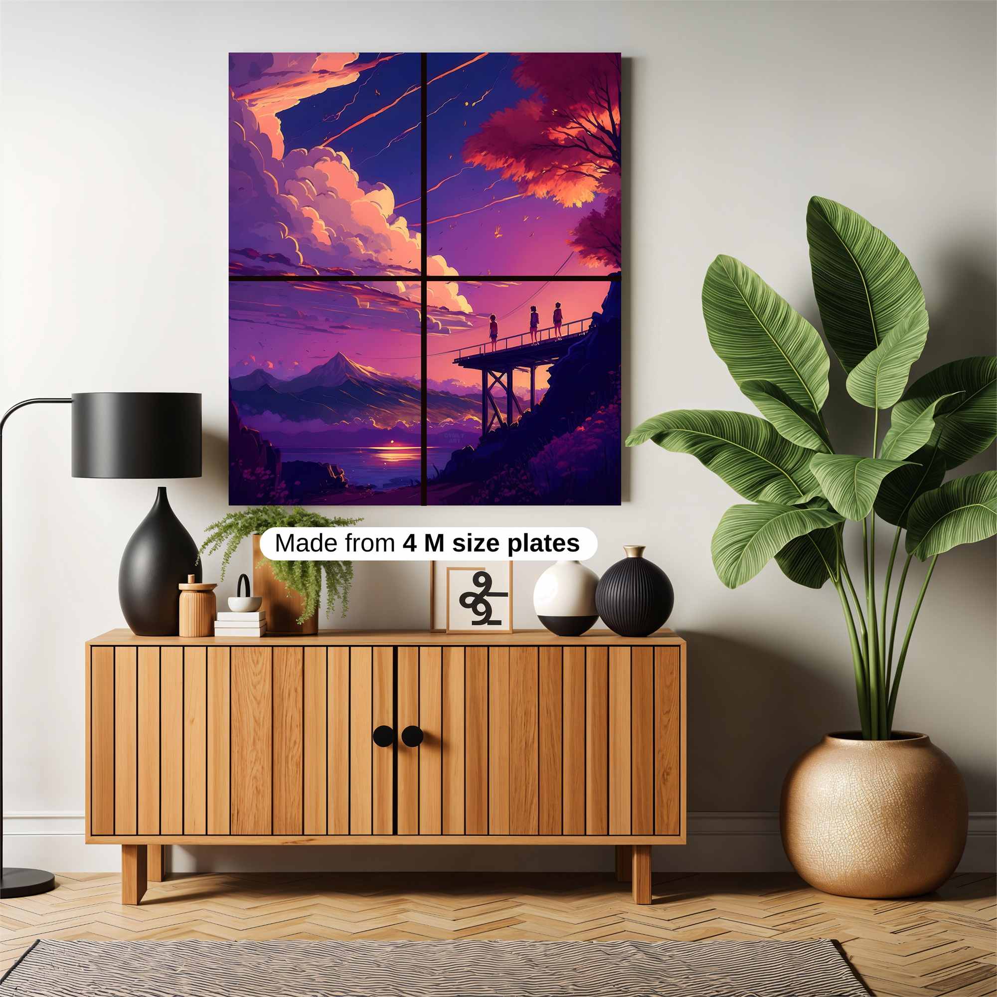 Sunset Serenity Safe Wall Magnetic / M