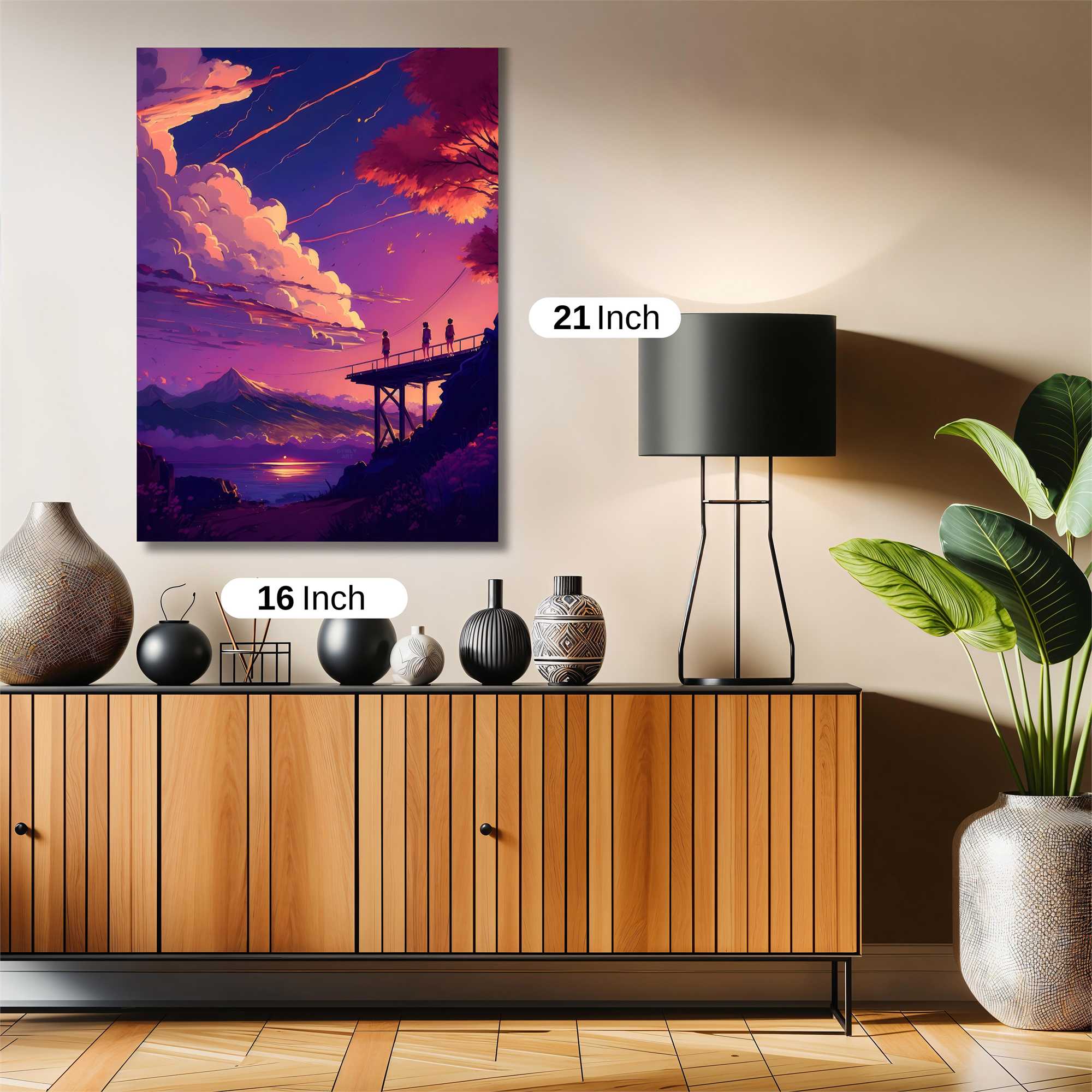 Sunset Serenity Safe Wall Magnetic / M