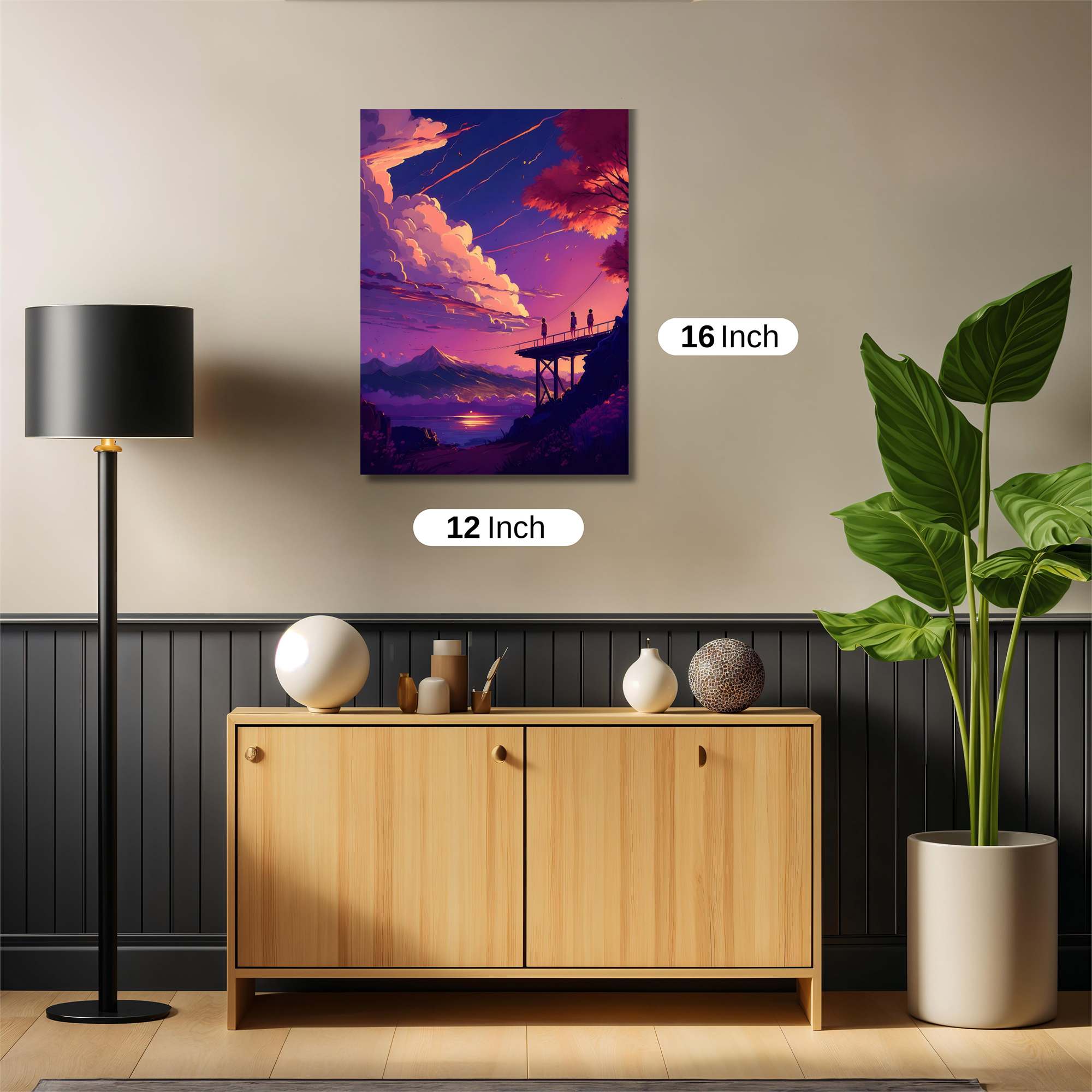 Sunset Serenity Safe Wall Magnetic / M