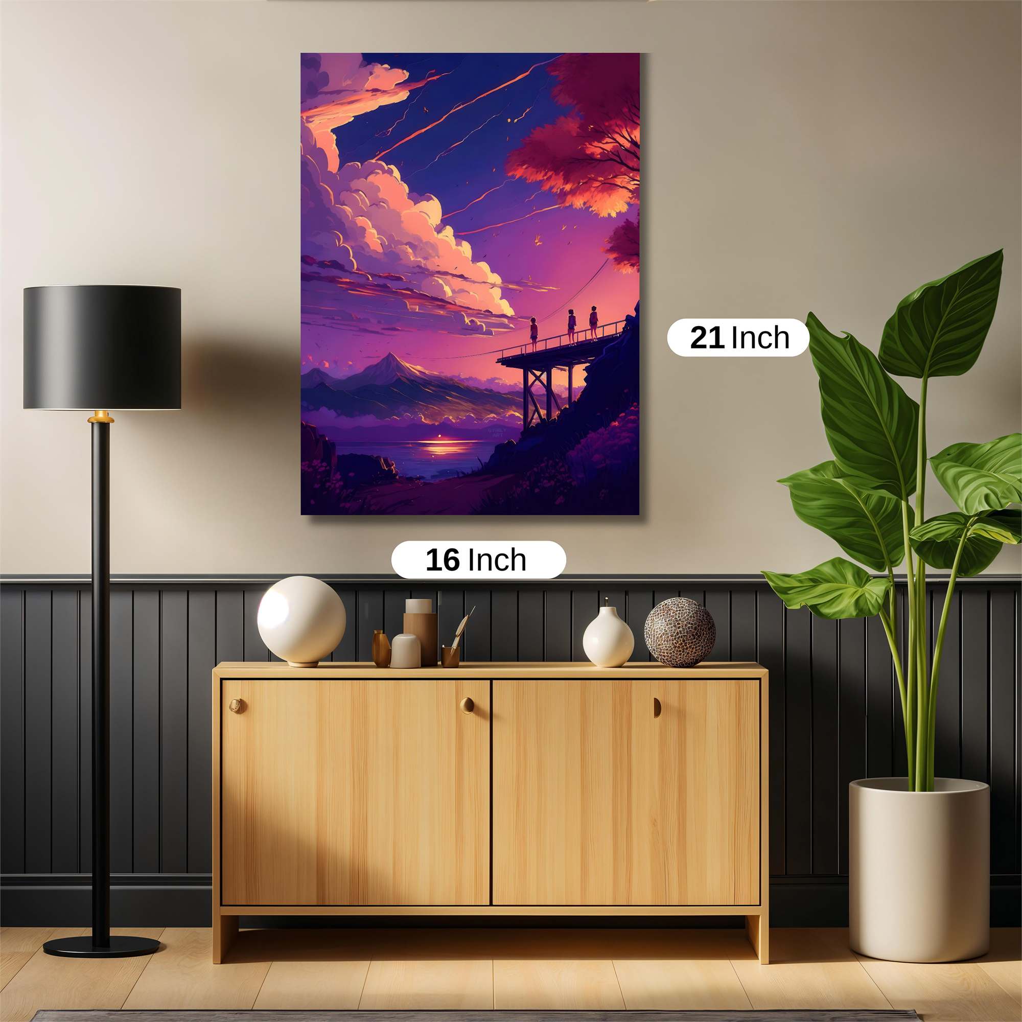 Sunset Serenity Safe Wall Magnetic / M