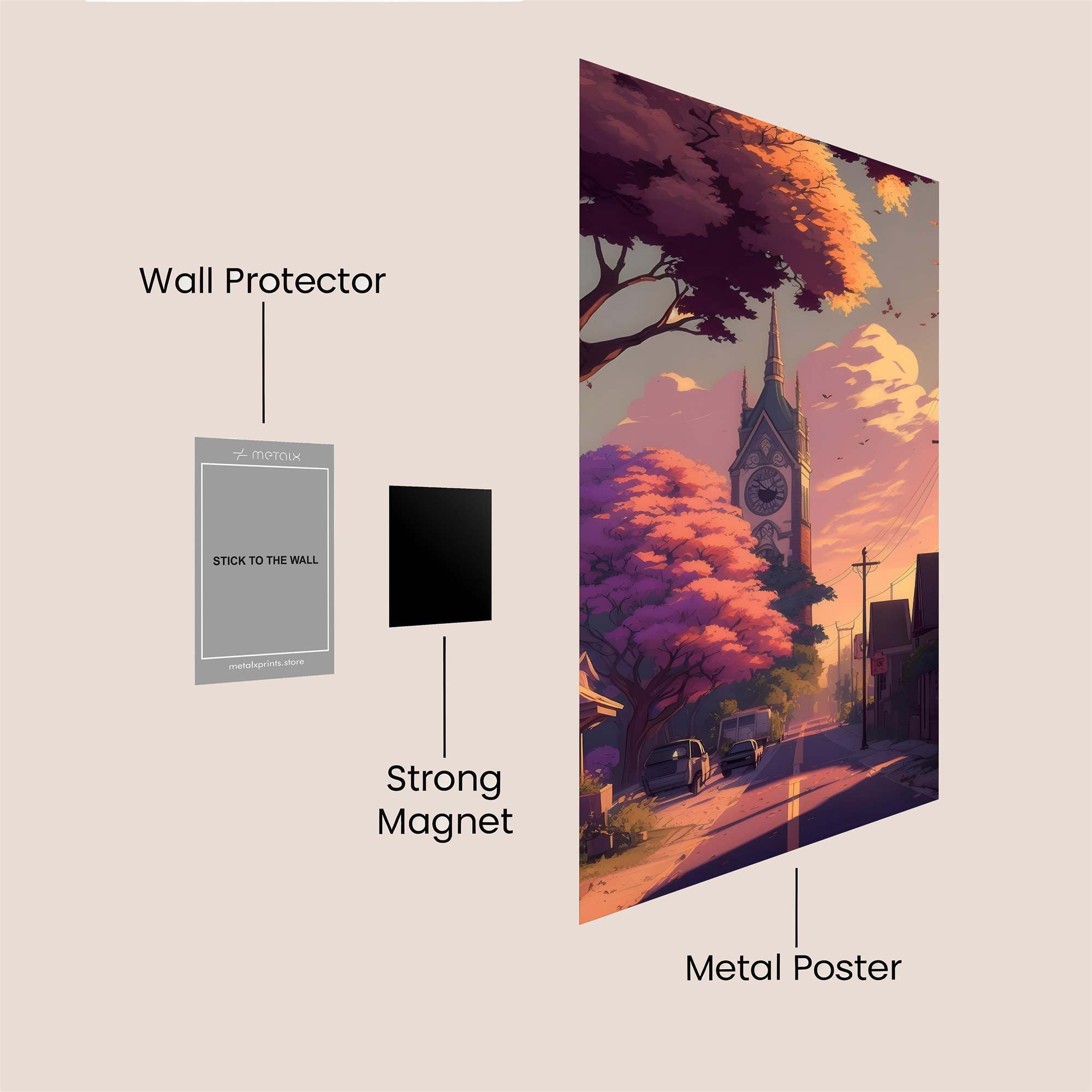 Clocktower Serenity Safe Wall Magnetic / M