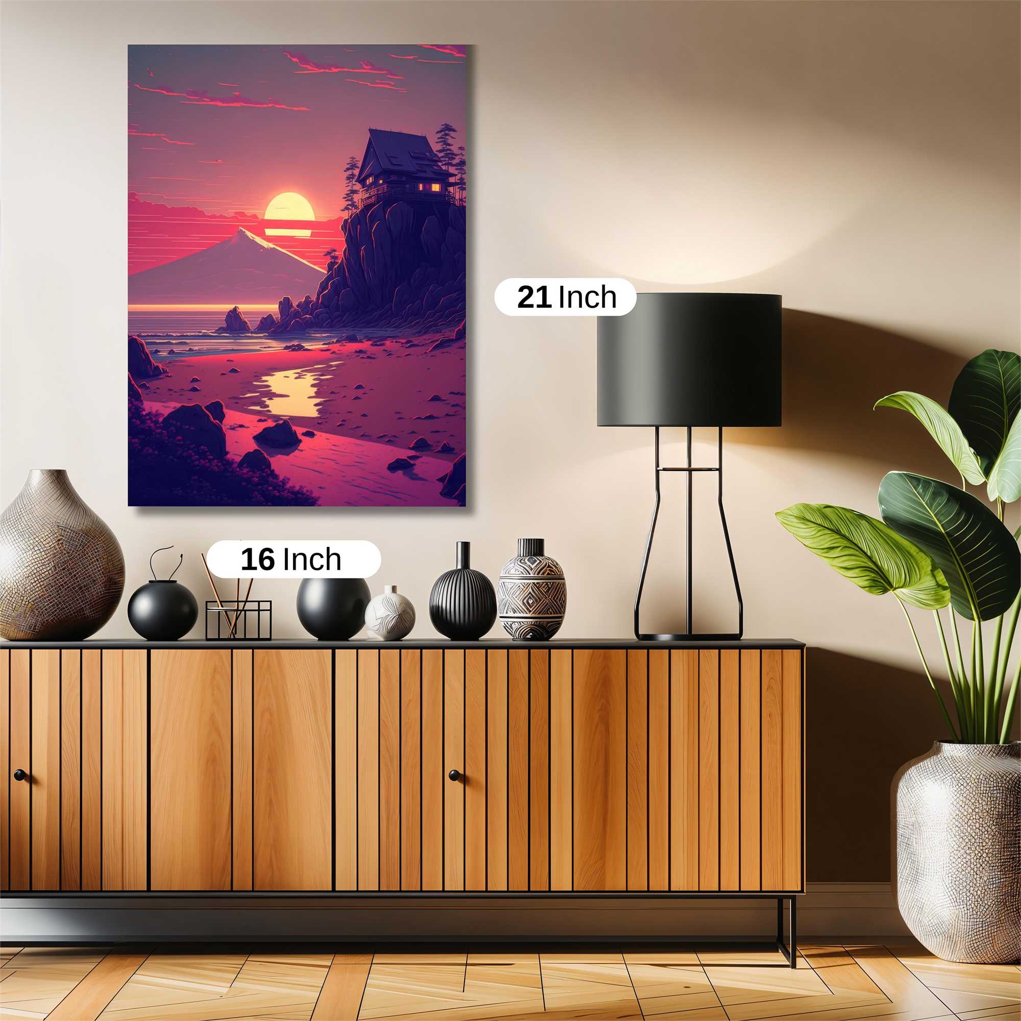 Sunset Serenity Safe Wall Magnetic / M