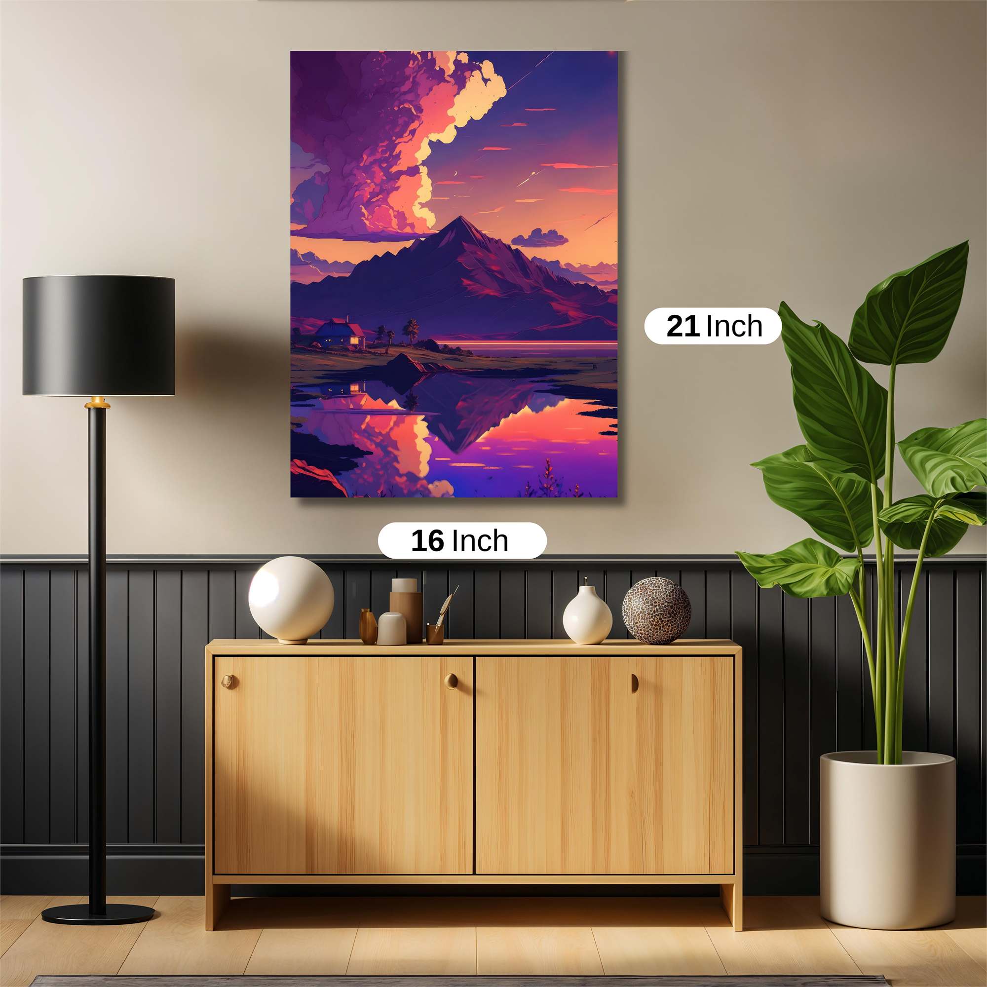 Mountain Serenity Safe Wall Magnetic / M