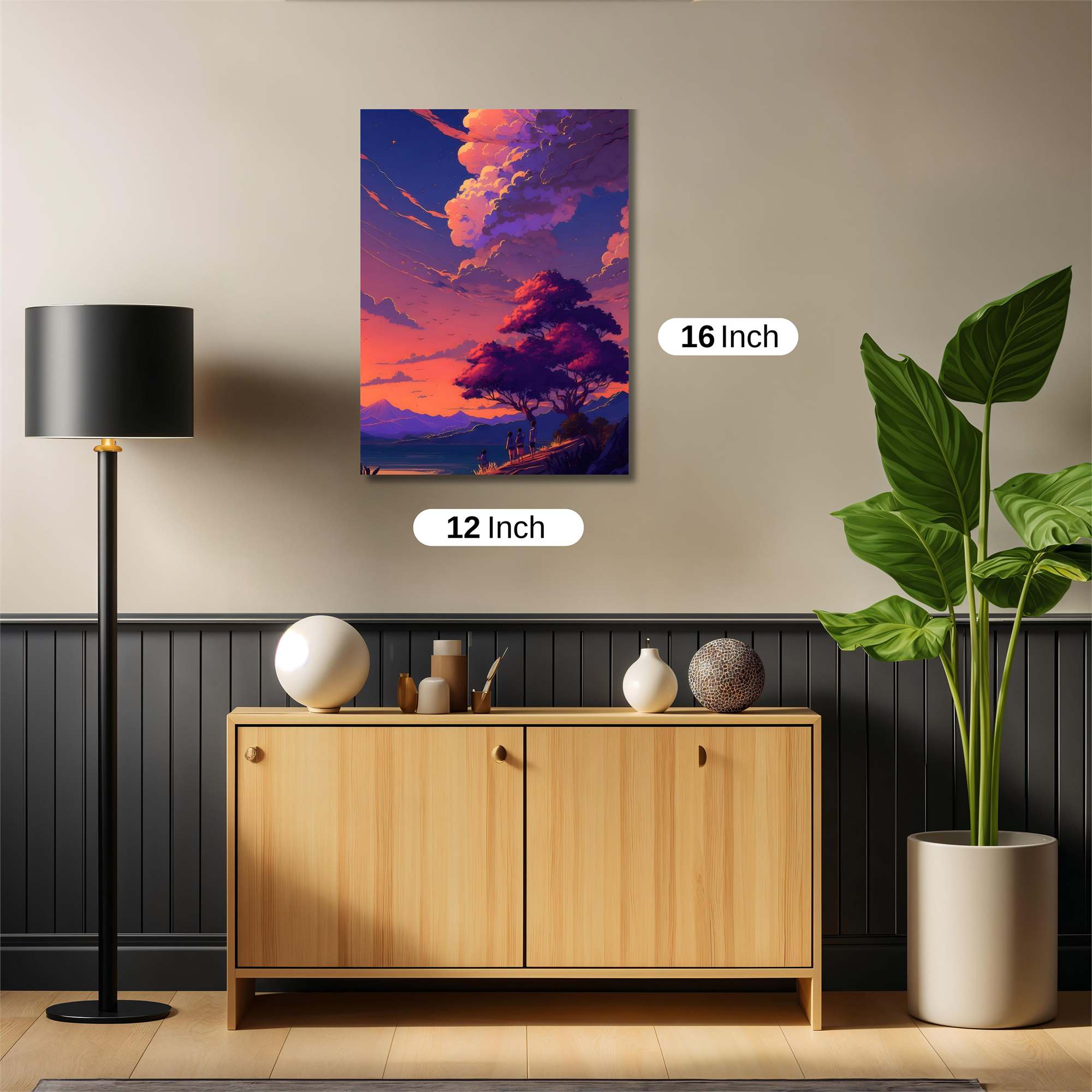 Sunset Serenity Safe Wall Magnetic / M