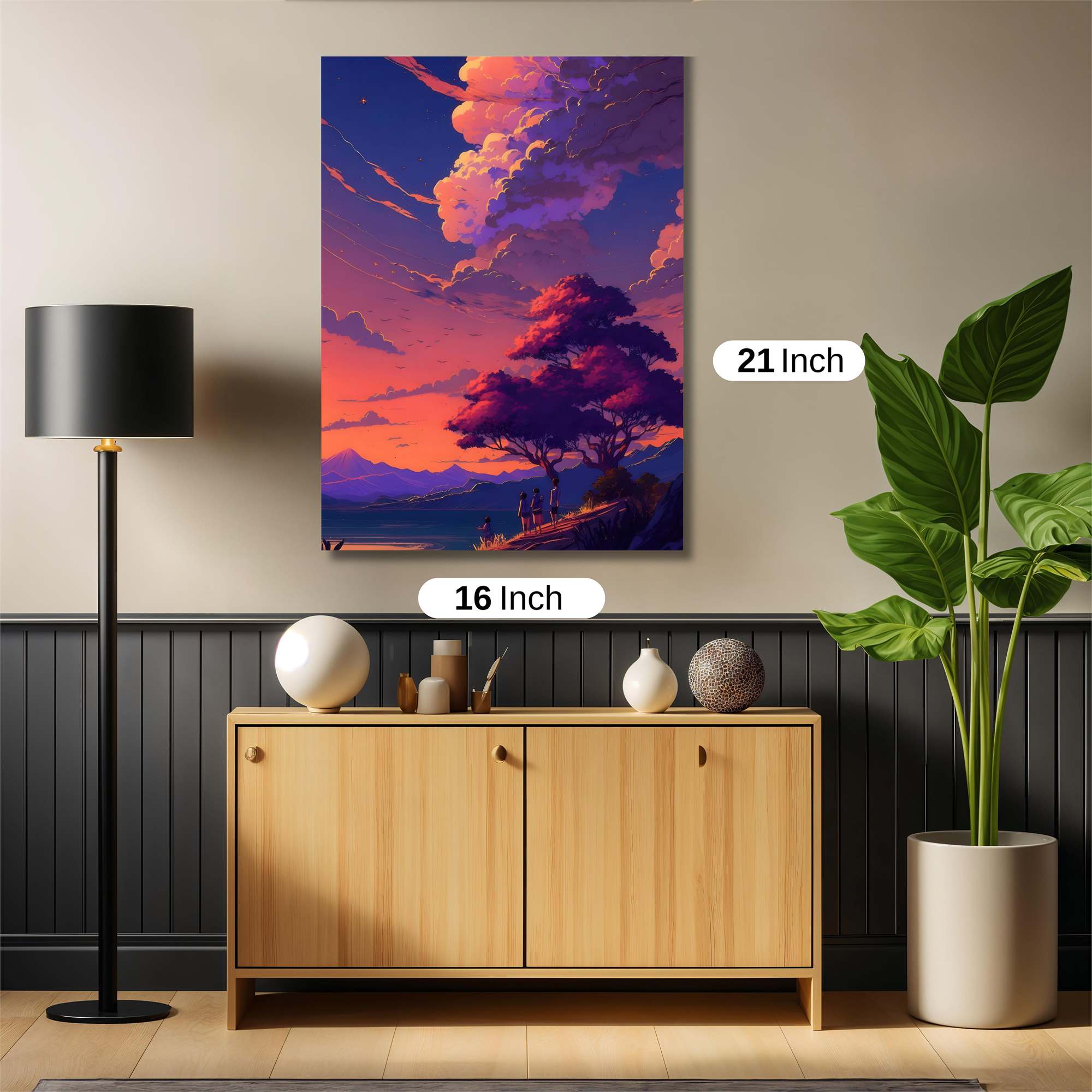 Sunset Serenity Safe Wall Magnetic / M