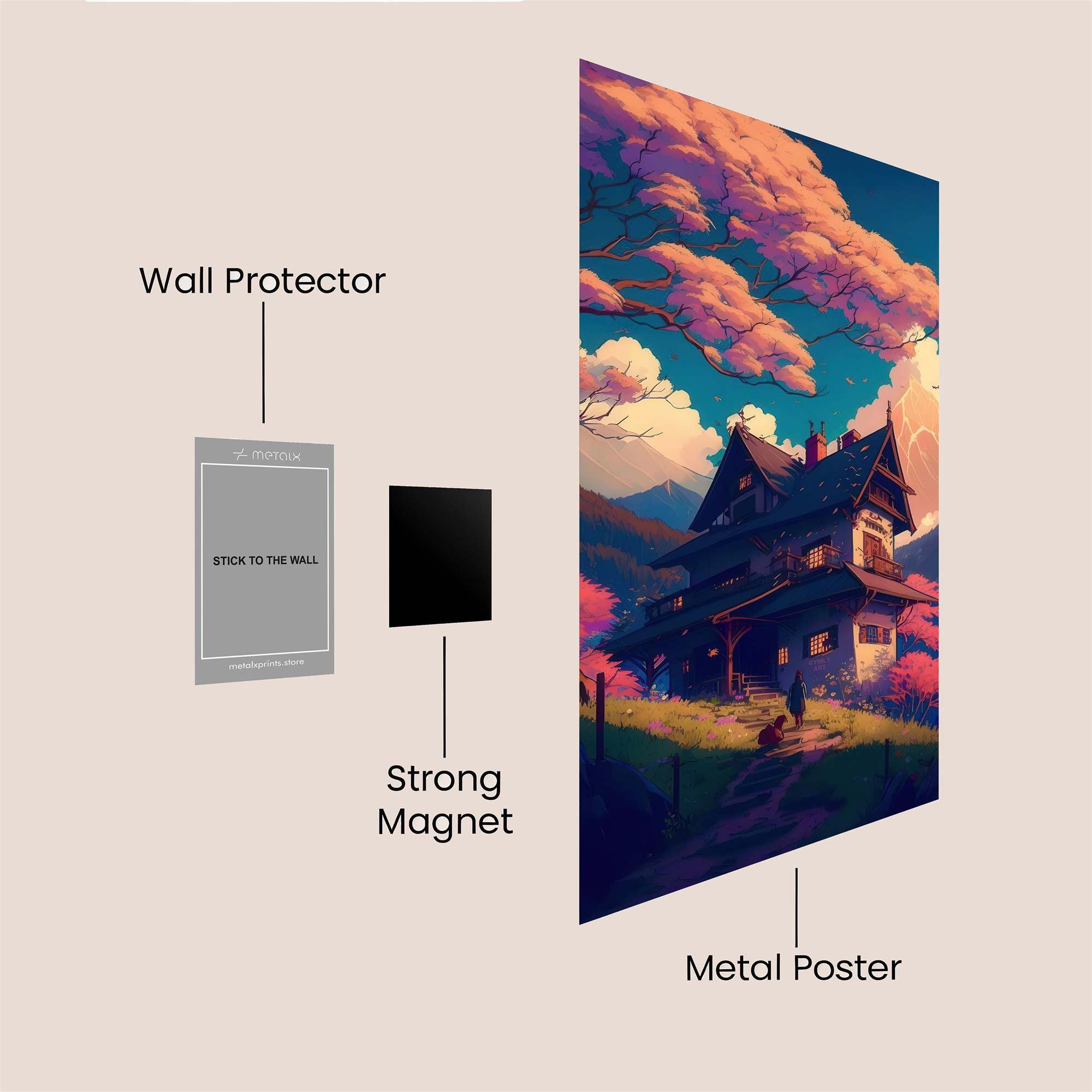 Sakura Serenity Safe Wall Magnetic / M