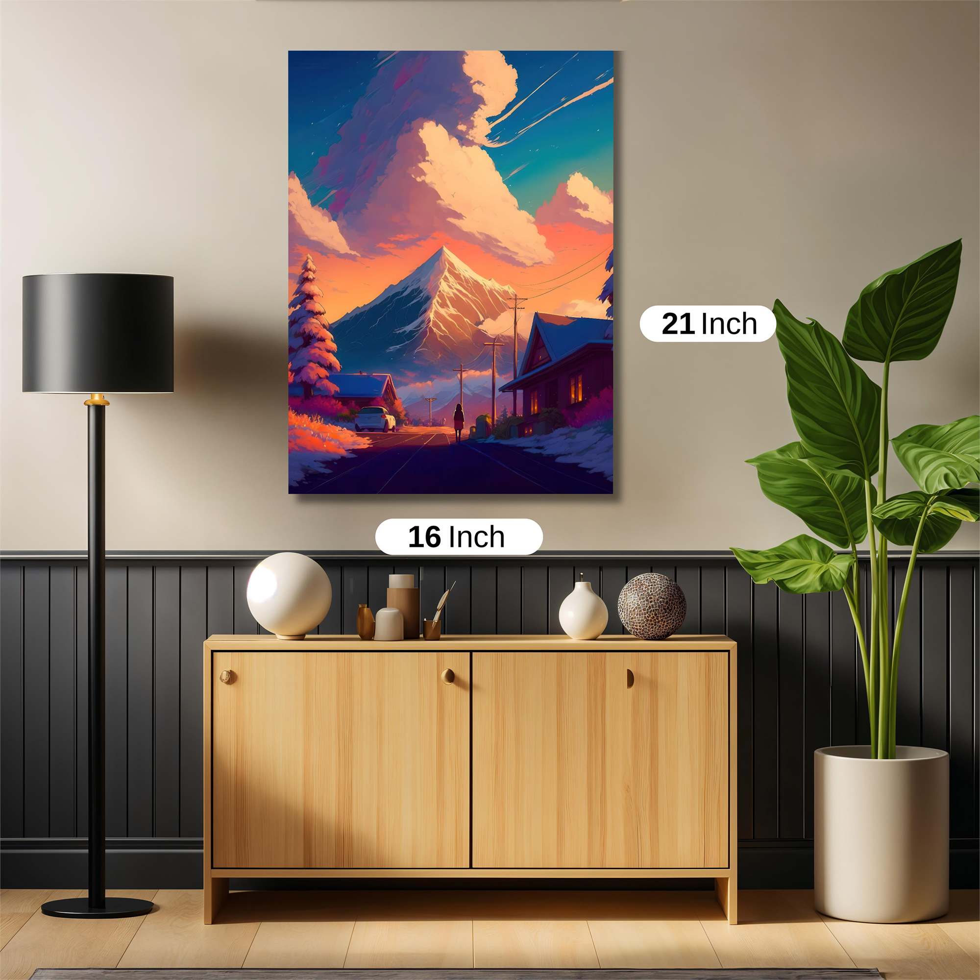 Mountain Serenity Safe Wall Magnetic / M