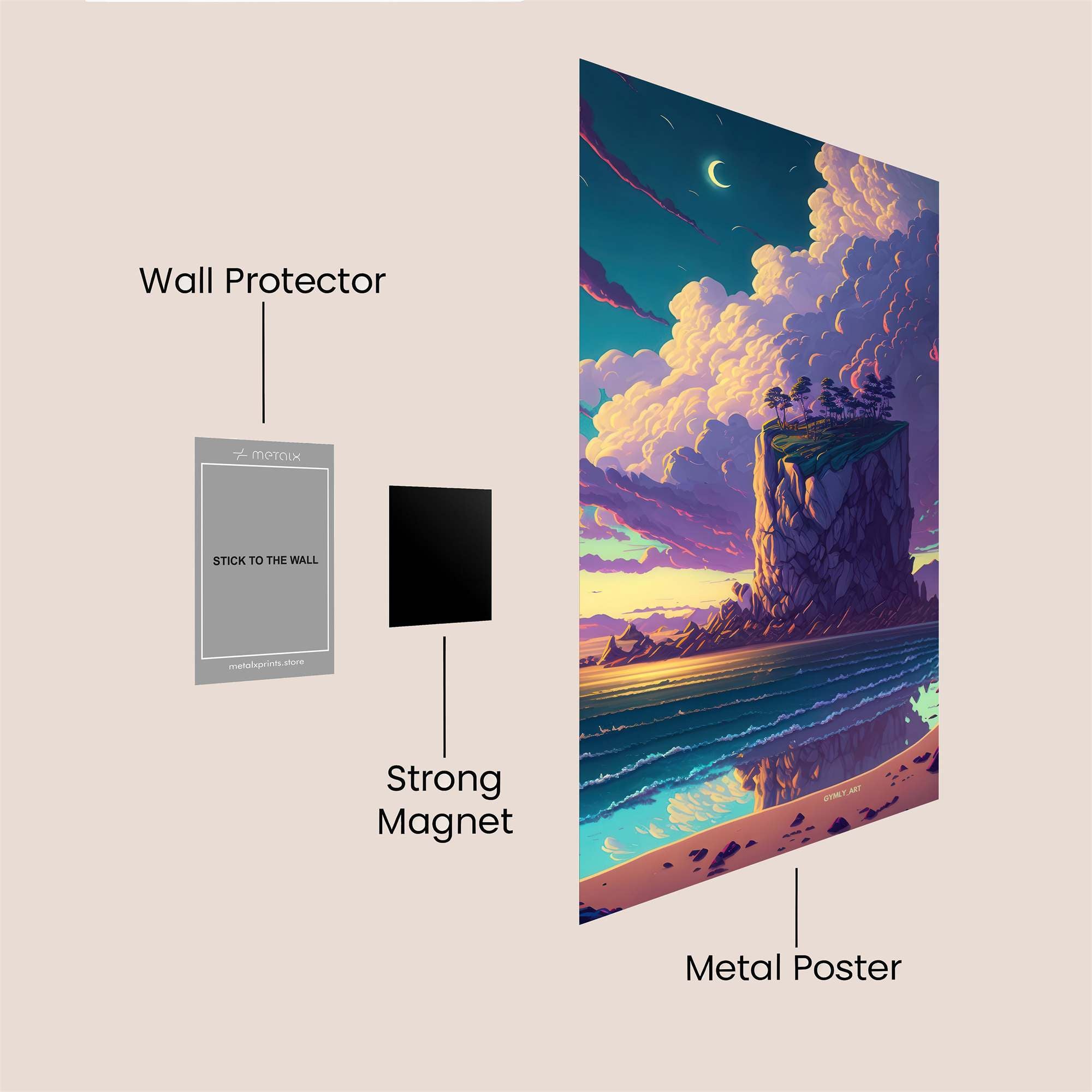 Island Serenity Safe Wall Magnetic / M